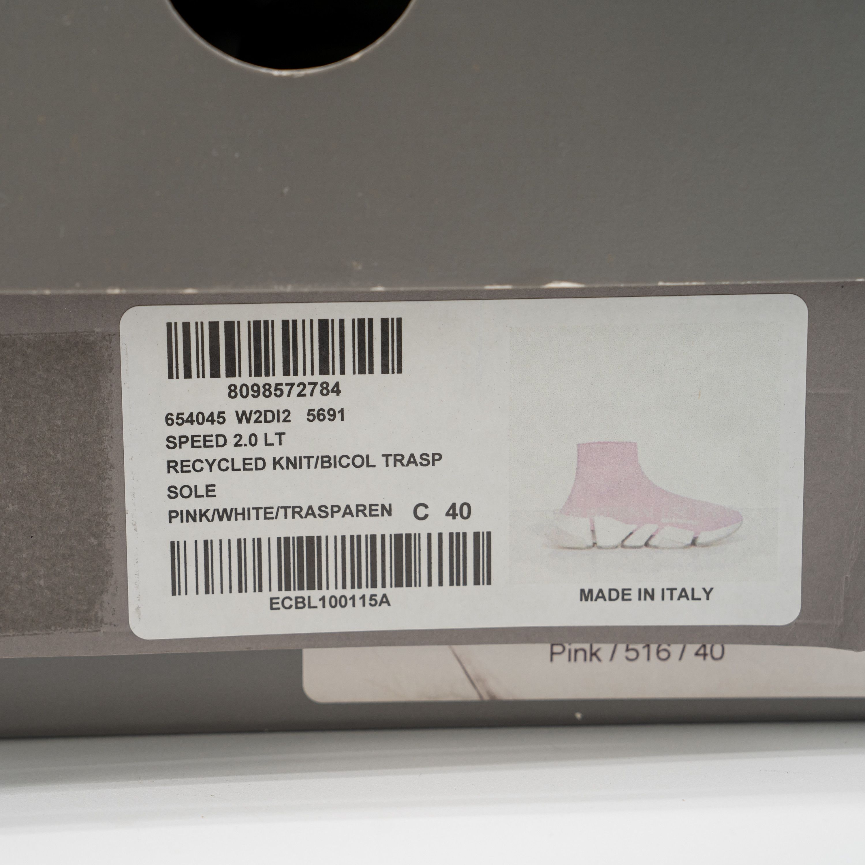 Balenciaga 40 EU / 10 US Balenciaga Speed 2.0 Sneakers Pink High Sock Size US 10 / IT 40 - 11 Thumbnail