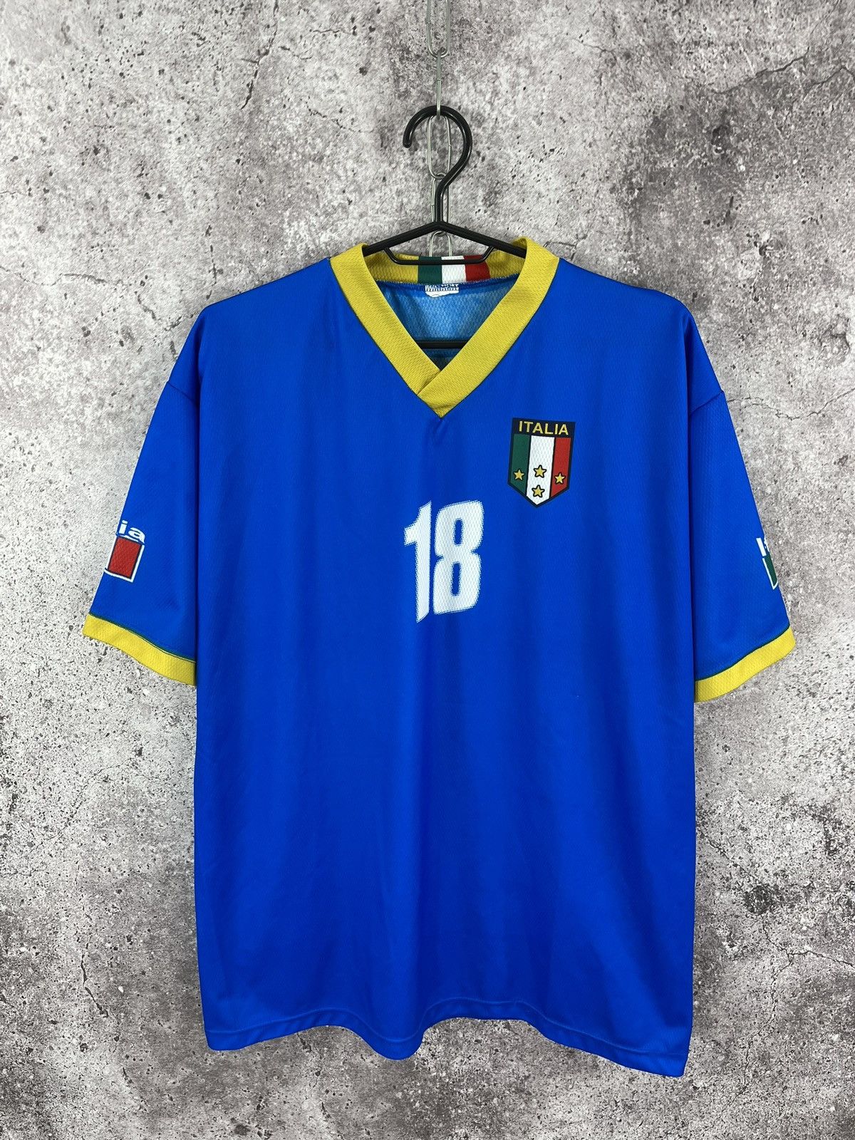 Vintage Vintage Retro Italia National Team Jersey #18 Cassano Sz XL Size US XL / EU 56 / 4 - 2 Thumbnail
