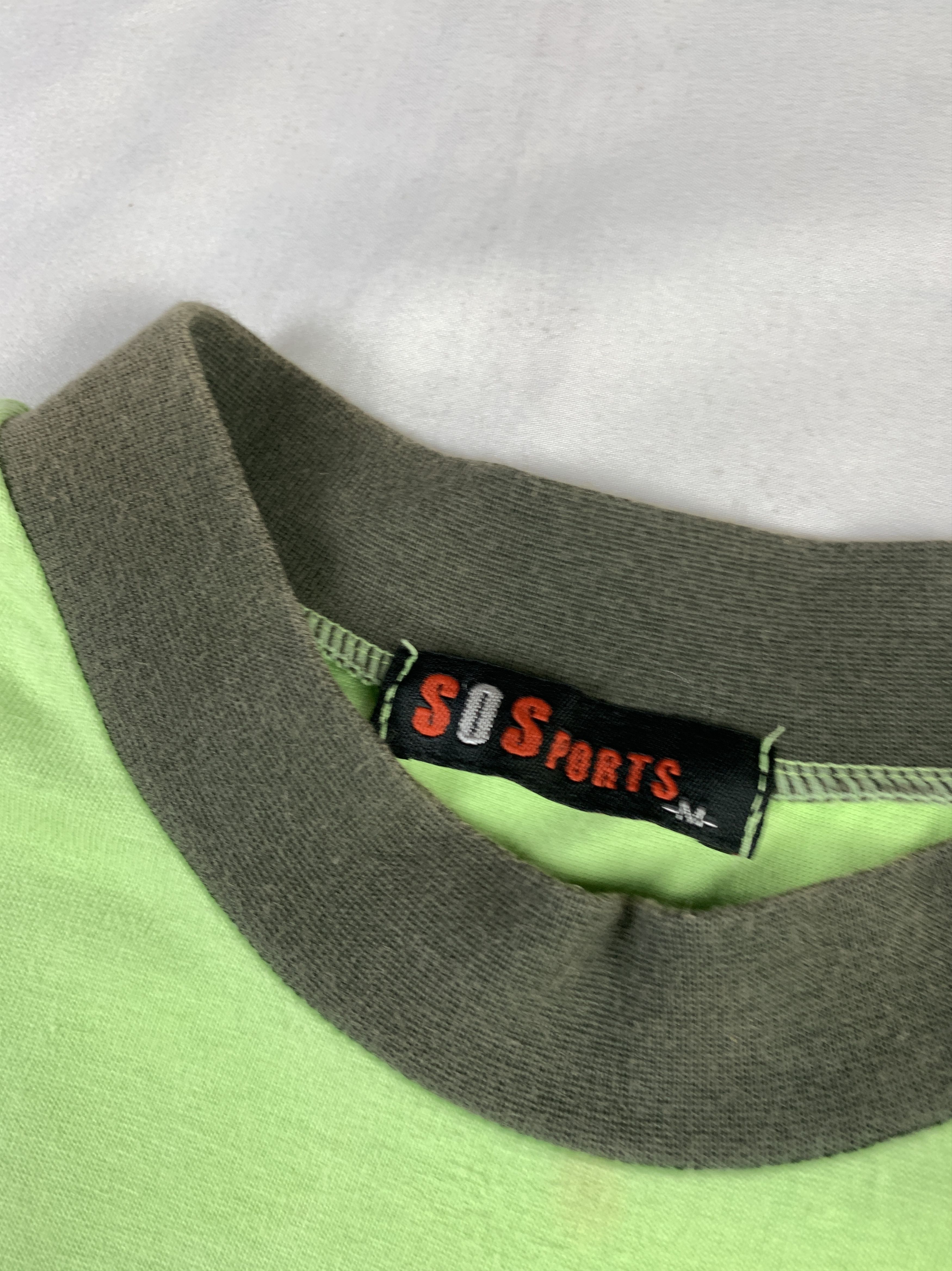 Japanese Brand Babby Soft Green Puffy Love Ringer Sleeveless Top (S) Size S / US 4 / IT 40 - 7 Thumbnail