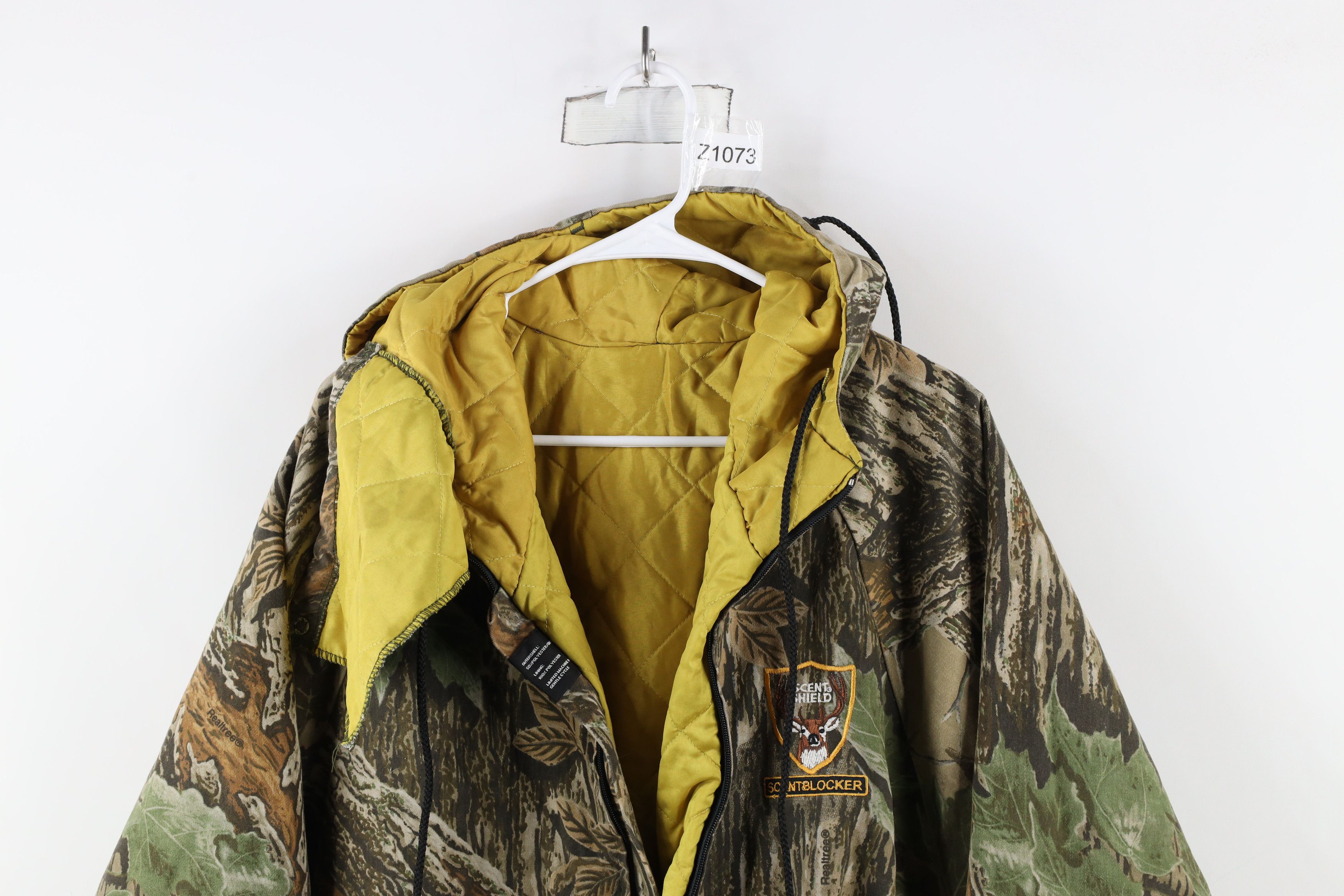 Vintage Vintage 90s Quilted Realtree Camouflage Hooded Jacket AS IS Size US XL / EU 56 / 4 - 2 Thumbnail