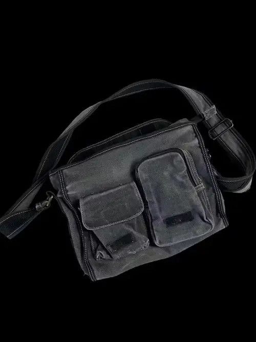 Japanese Brand × Vintage Japanese Vintage Denim Faded Utility Messenger Bag Size ONE SIZE - 1 Thumbnail