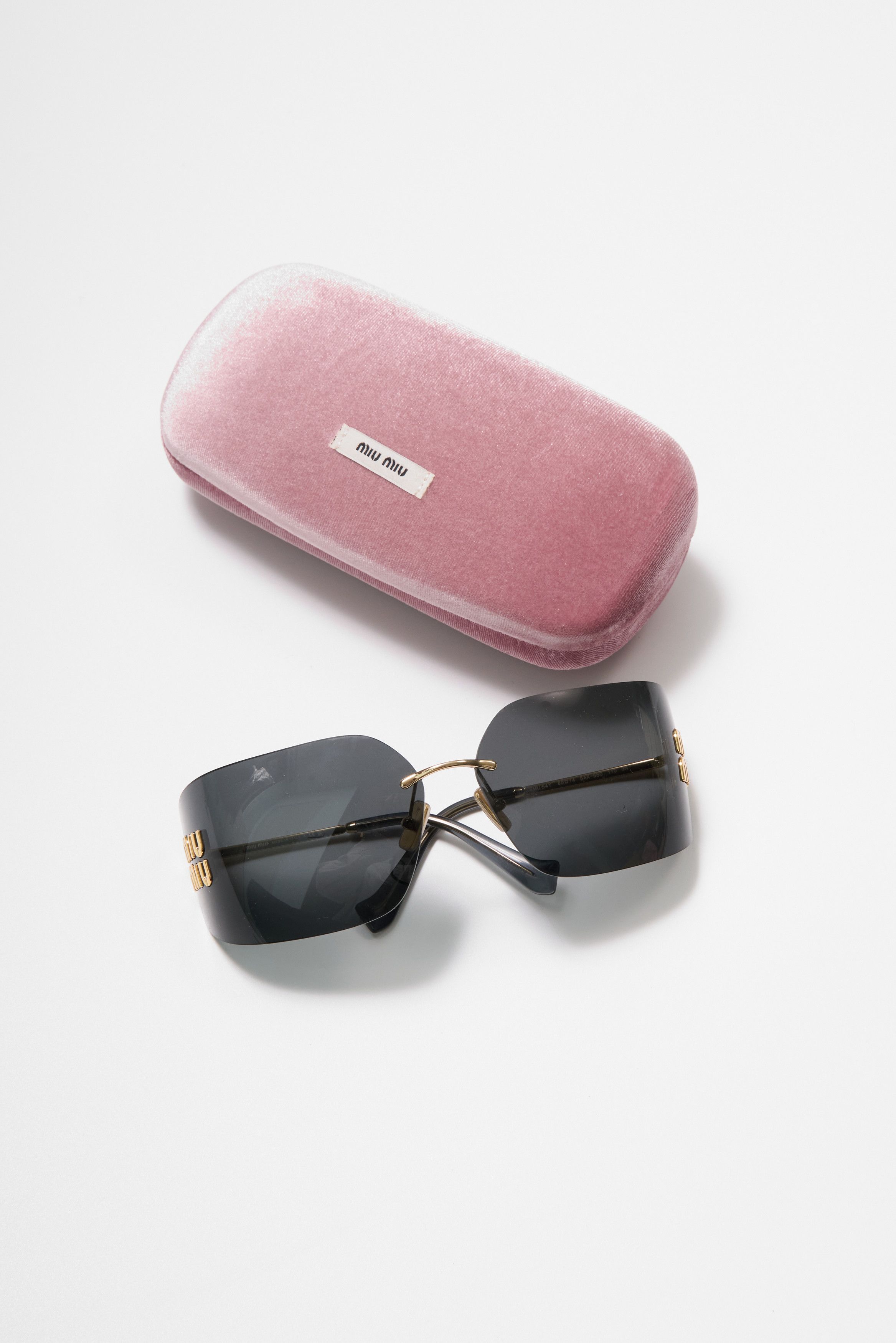 Miu Miu MIU MIU MU 54YS 5AK5S0 Sunglasses DARK GREY Size ONE SIZE - 2 Thumbnail