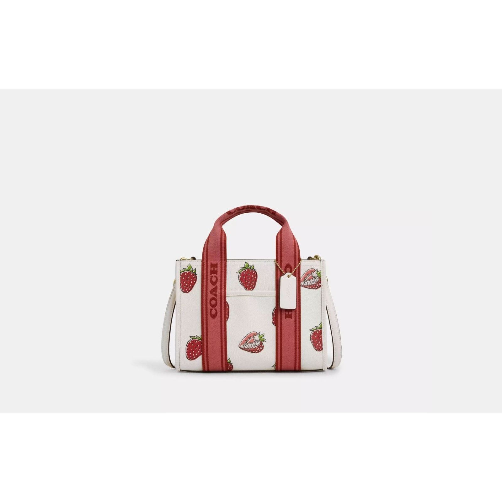 Coach NWT Coach CAR80 Smith Tote Bag 24 Strawberry Chalk Multi Size ONE SIZE - 6 Thumbnail