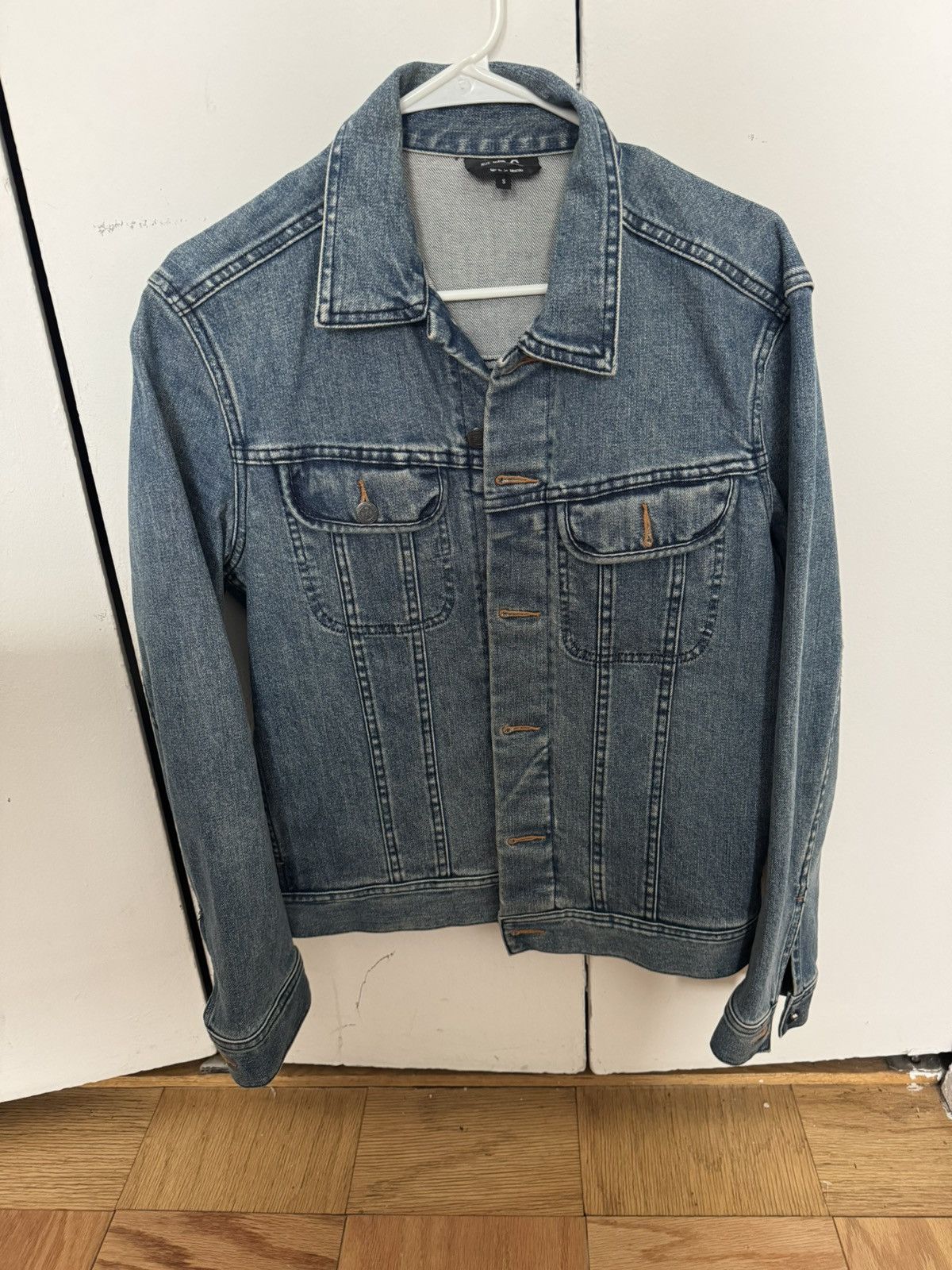 A.P.C. A.P.C. Men's Denim Jacket - Blue Size US S / EU 44-46 / 1 - 1 Thumbnail