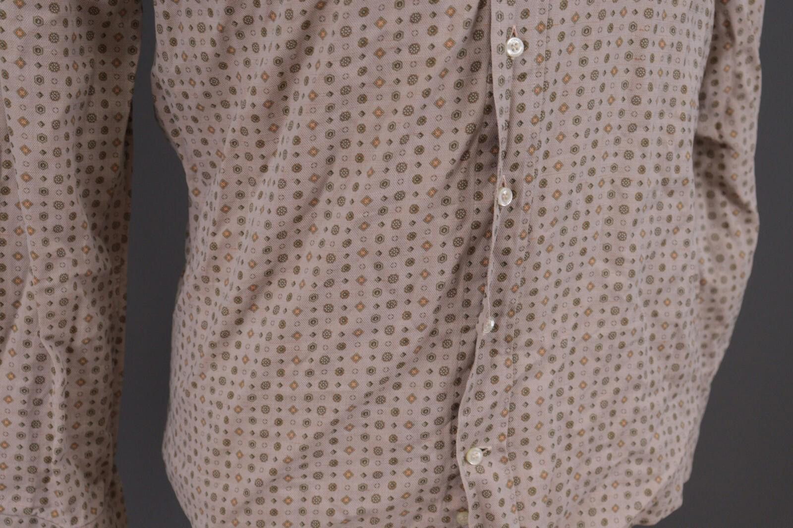 Etro Etro Milano Brown Printed Linen Button Down Shirt Size 40 Size US M / EU 48-50 / 2 - 8 Thumbnail