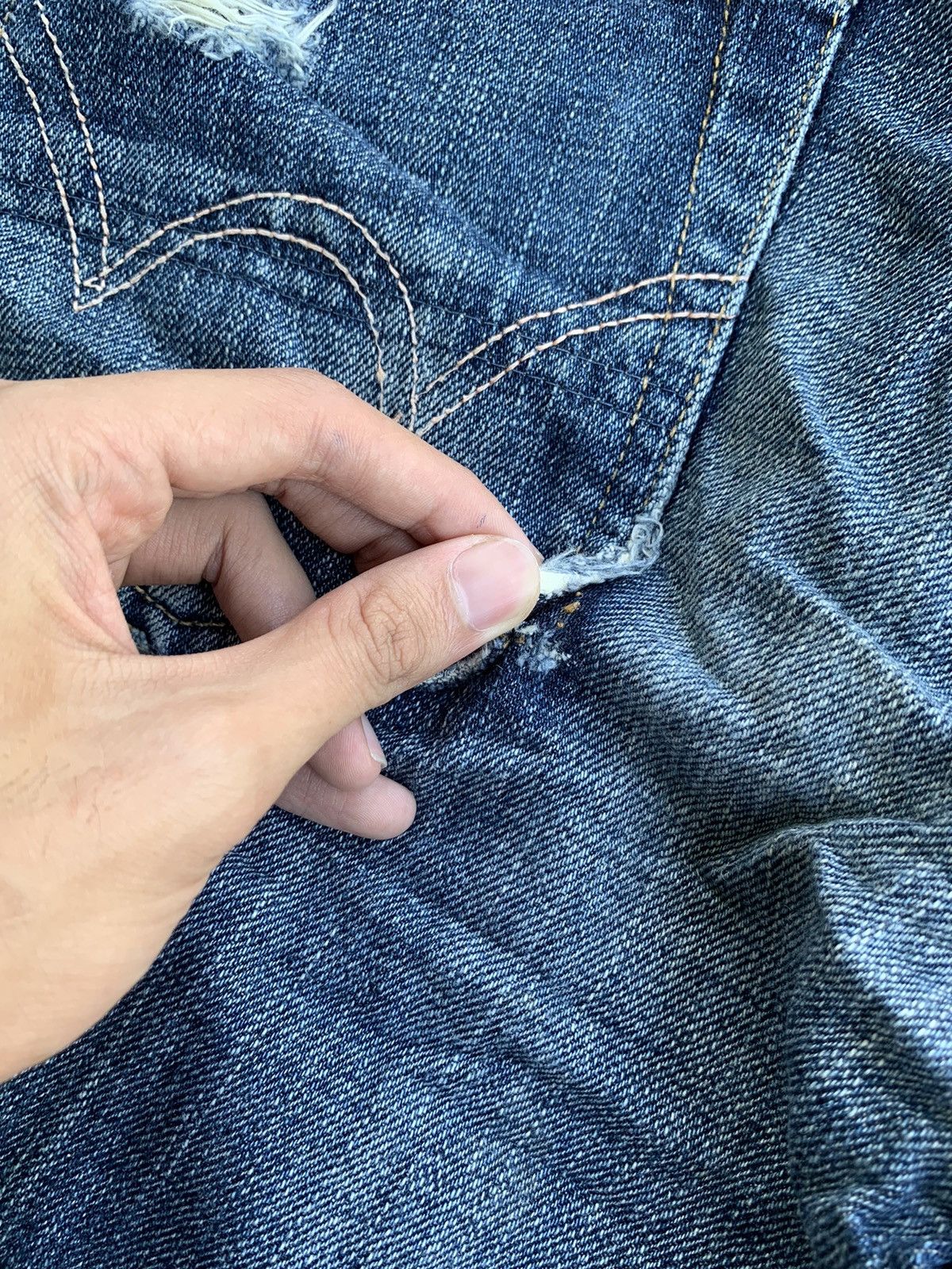 Edwin × Japanese Brand Edwin Selvedge Distressed Denim Size US 28 / EU 44 - 21 Thumbnail