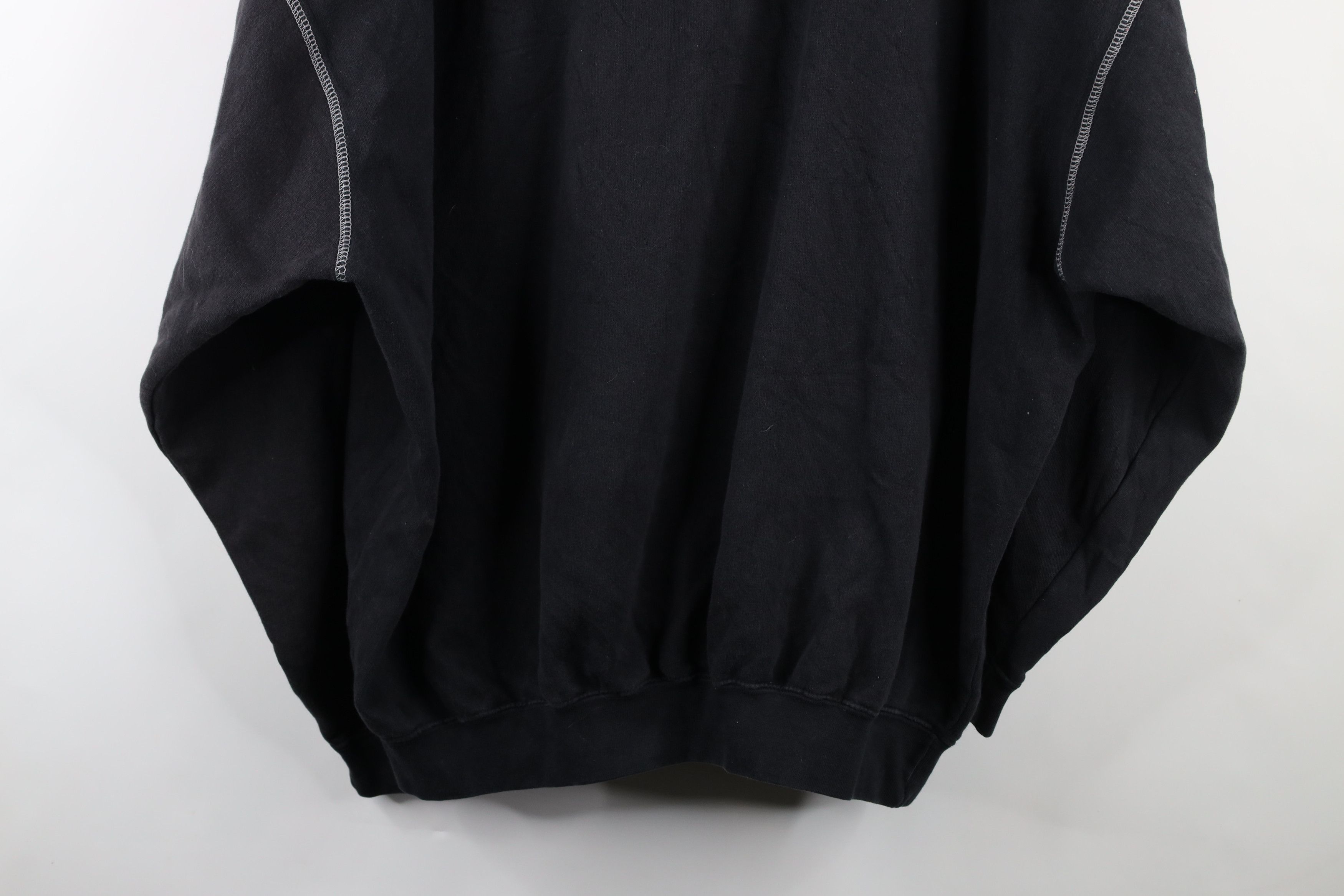 Fubu × Vintage Vintage FUBU Spell Out Baggy Fit Hoodie Sweatshirt Black Size ONE SIZE - 13 Thumbnail