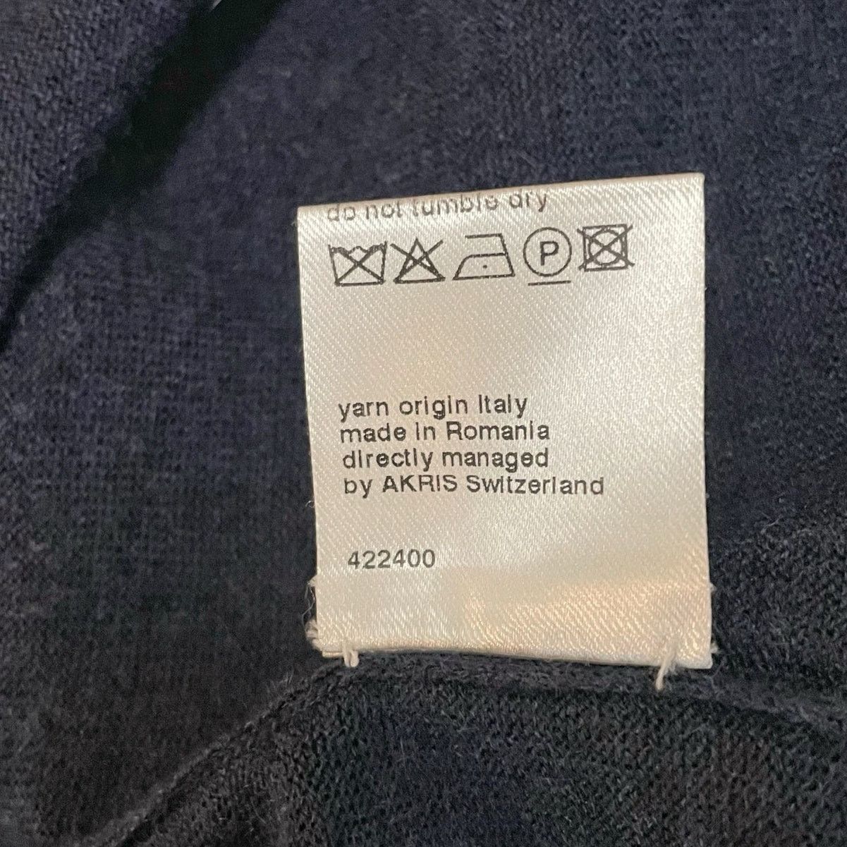 Akris AKRIS Cashmere Mulberry Silk Sweater Navy Blue - US Size 6 Size M / US 6-8 / IT 42-44 - 6 Thumbnail