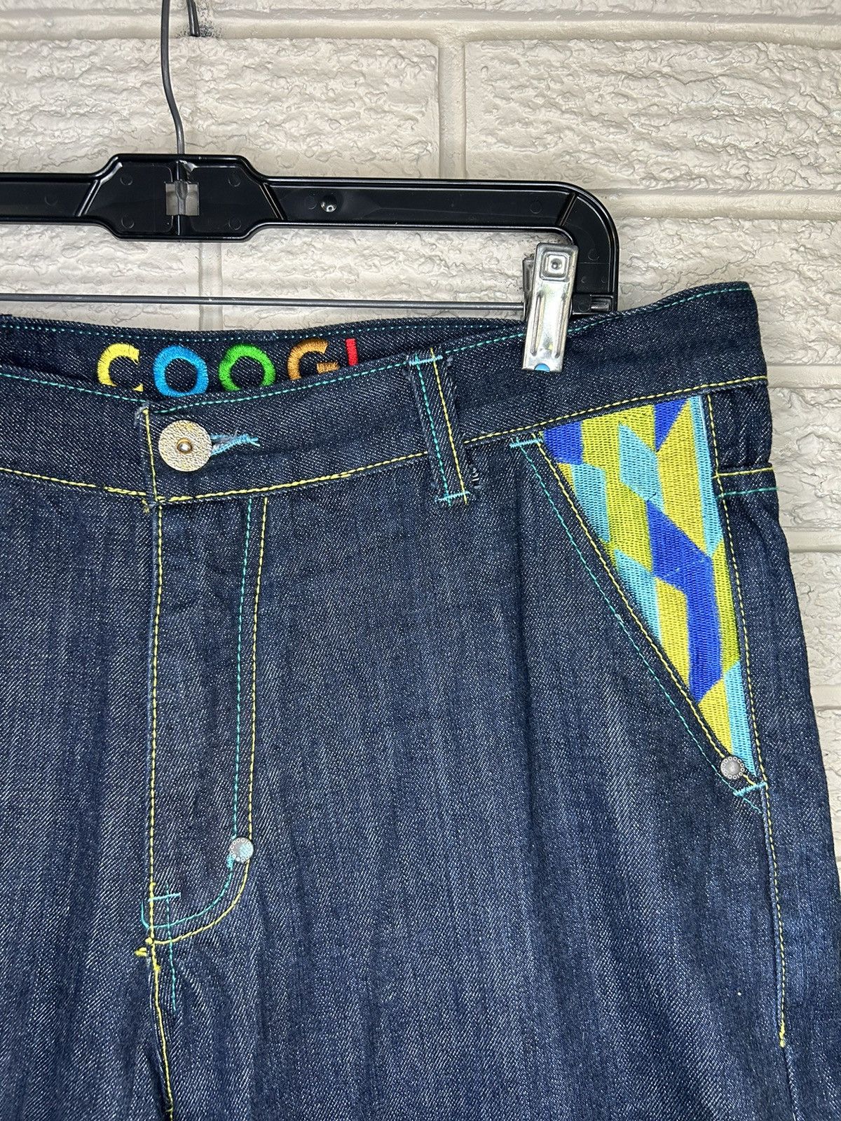 Coogi × Vintage Vintage Coogi Embroidered Baggy Denim Shorts Size US 35 - 6 Thumbnail
