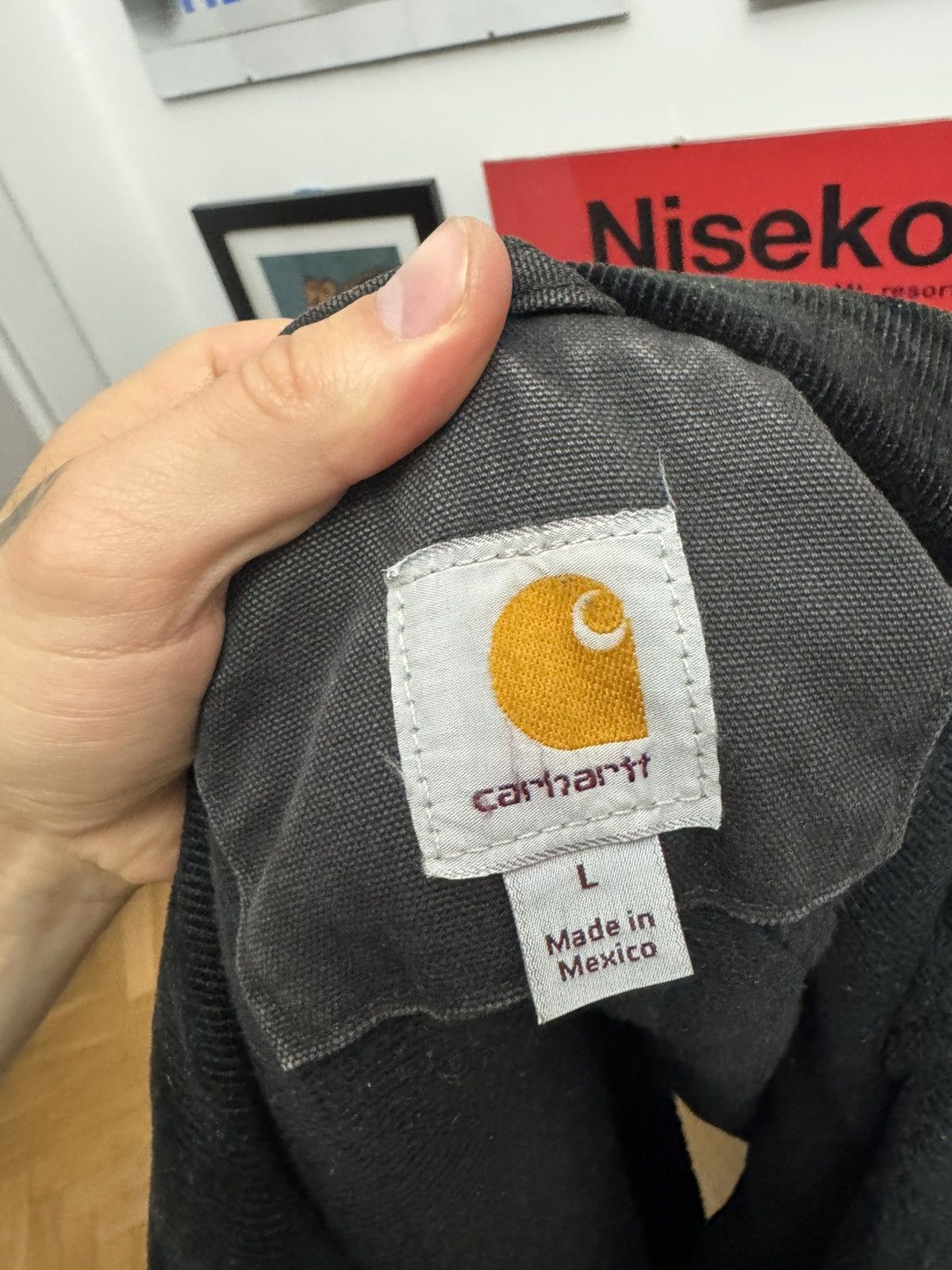 Carhartt Carhartt Vintage 90s Santa Fe Work Jacket Washed Black Hype Size US L / EU 52-54 / 3 - 6 Thumbnail