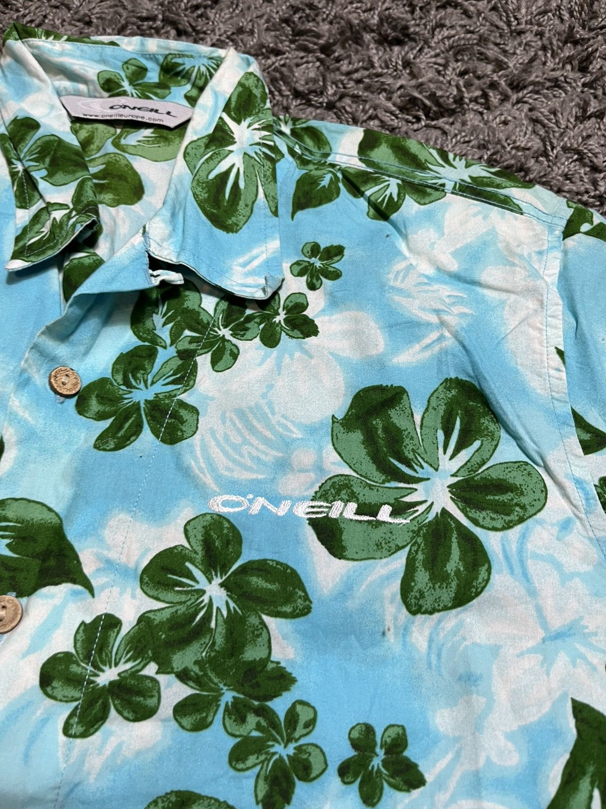 O'Neill ONEILL VINTAGE 00s HAWAIIAN SHIRT MULTILOGO SUMMER STYLE Size US M / EU 48-50 / 2 - 2 Thumbnail