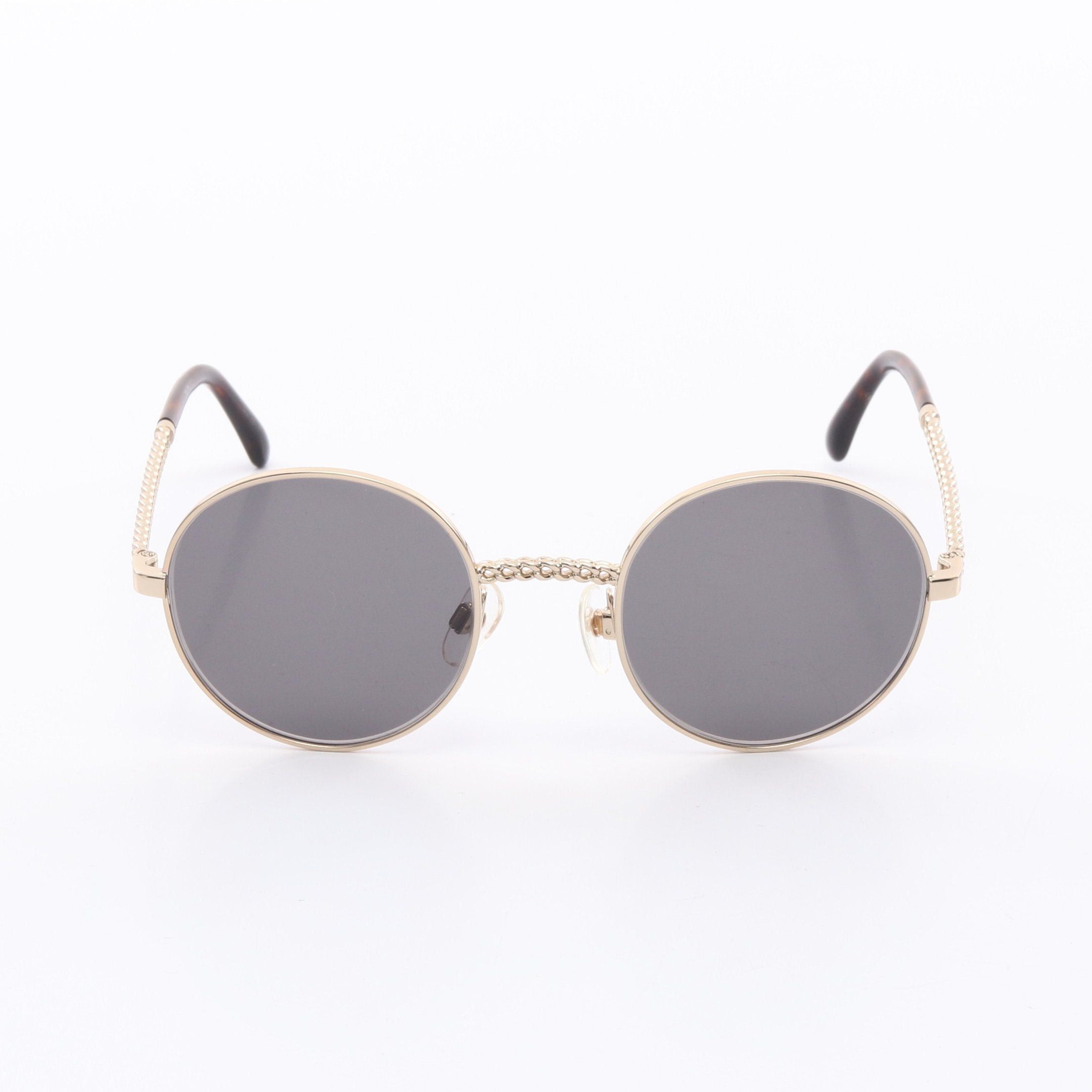 Chanel Chanel Round Shape Optical Sunglasses Gp Gold Size ONE SIZE - 1 Thumbnail