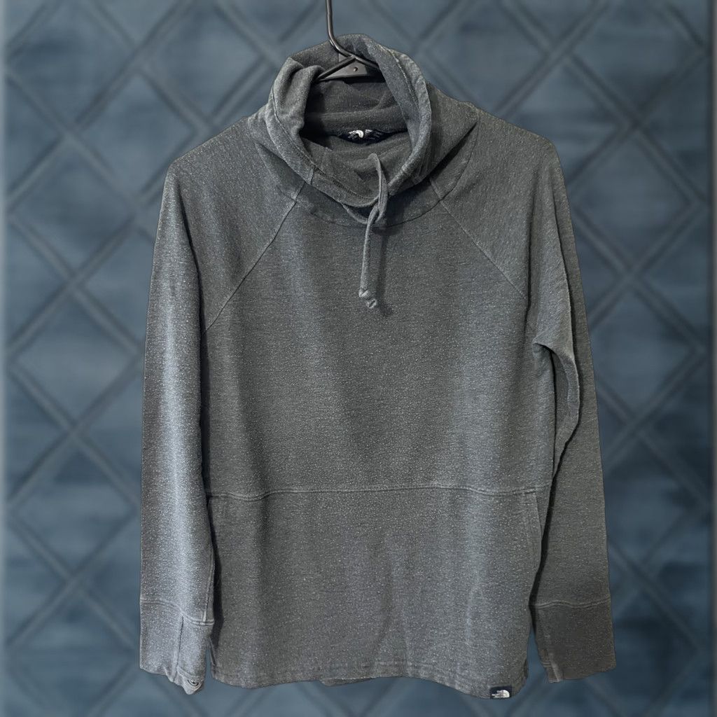 The North Face The North Face Women's Lanna Pullover Hoodie Mock Cowl Neck Gray S Small Pullover Hoodie Size S / US 4 / IT 40 - 1 Thumbnail