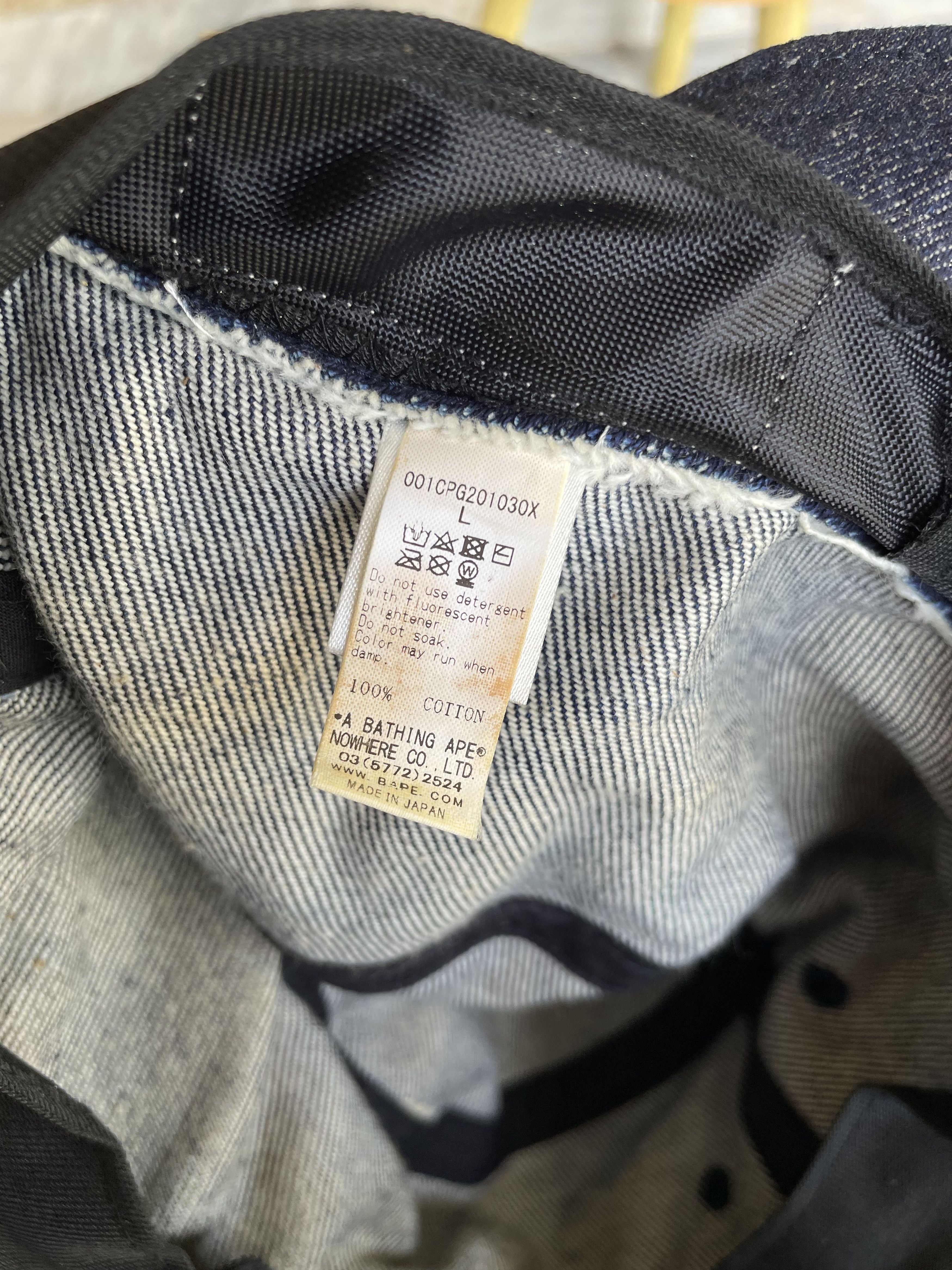 Bape Indigo Tiger Shark Bucket Hat Size ONE SIZE - 10 Thumbnail