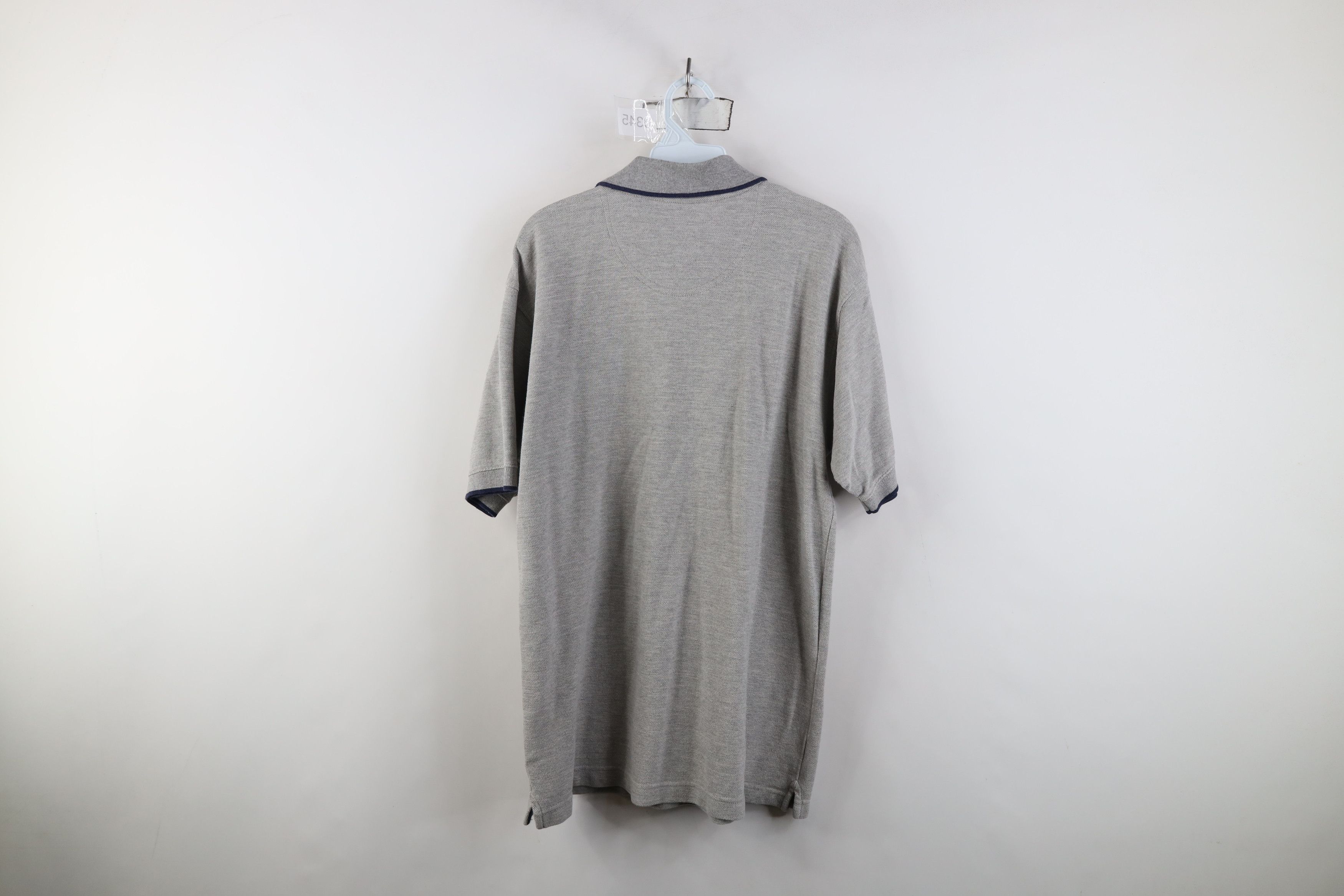Vintage Vintage 90s Block M University of Michigan Polo Shirt Gray Size US M / EU 48-50 / 2 - 11 Thumbnail