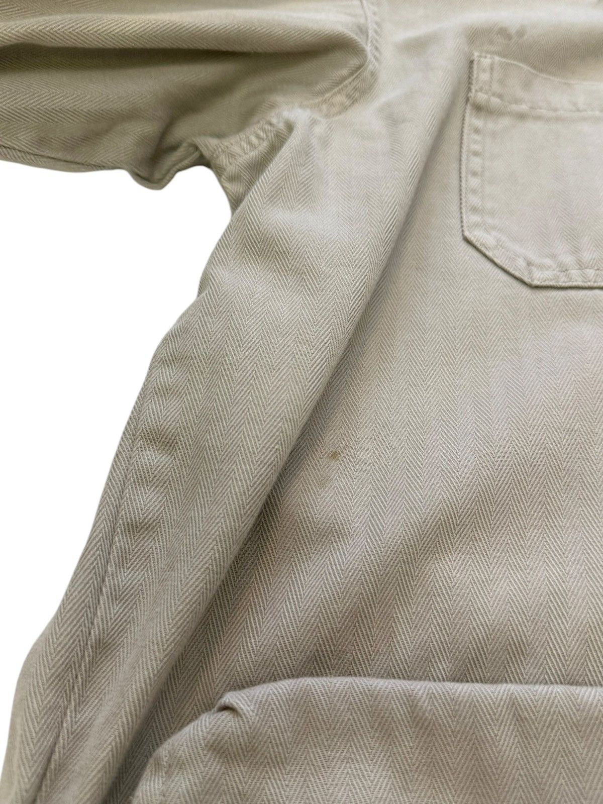 Greg Lauren Herringbone Silk Work Cargo Jacket Size US L / EU 52-54 / 3 - 8 Thumbnail