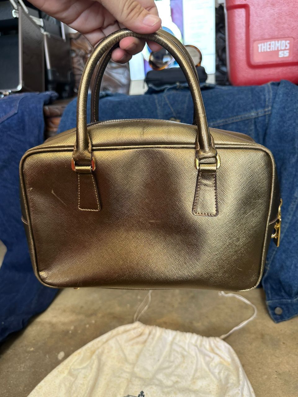 Prada Prada Bauletto Handbag Size ONE SIZE - 5 Thumbnail