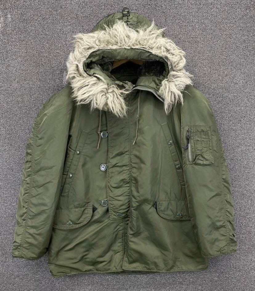 Vintage 90s Alpha Industries N 3B Made in USA winter jacket