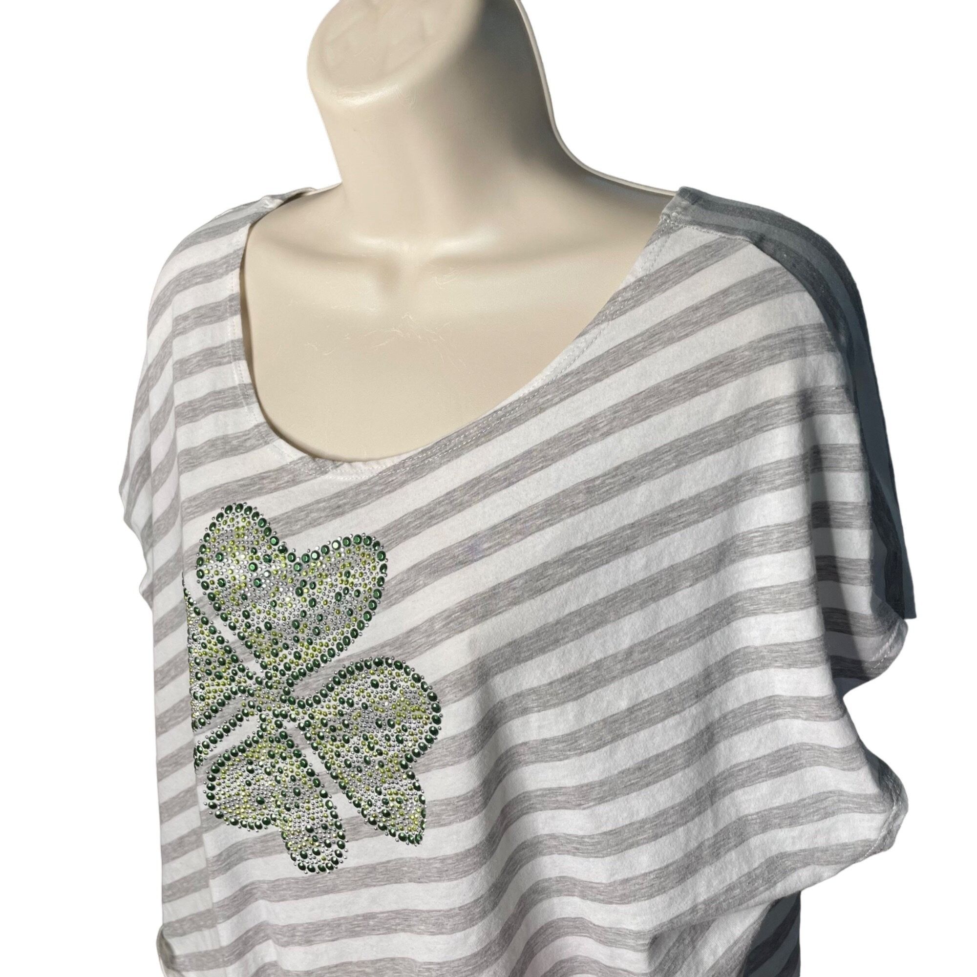 Other J Mode USA Womens Crop Top Irish Shamrock Blouse Plus Size 3 Size 3XL / US 20-22 - 4 Thumbnail