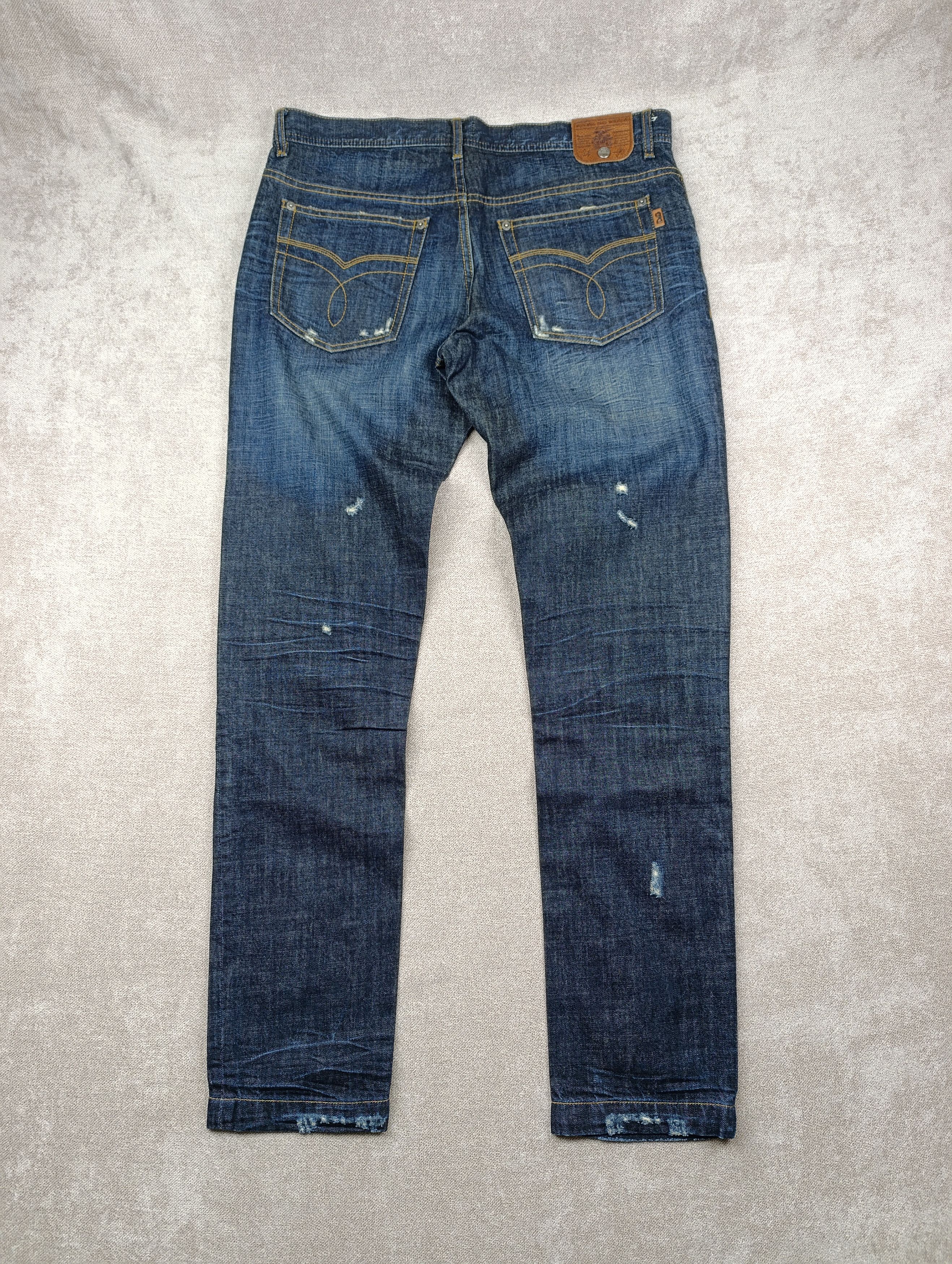 Dolce & Gabbana Dolce & Gabbana Distressed Indigo Denim Pants Jeans Size US 33 - 1 Thumbnail
