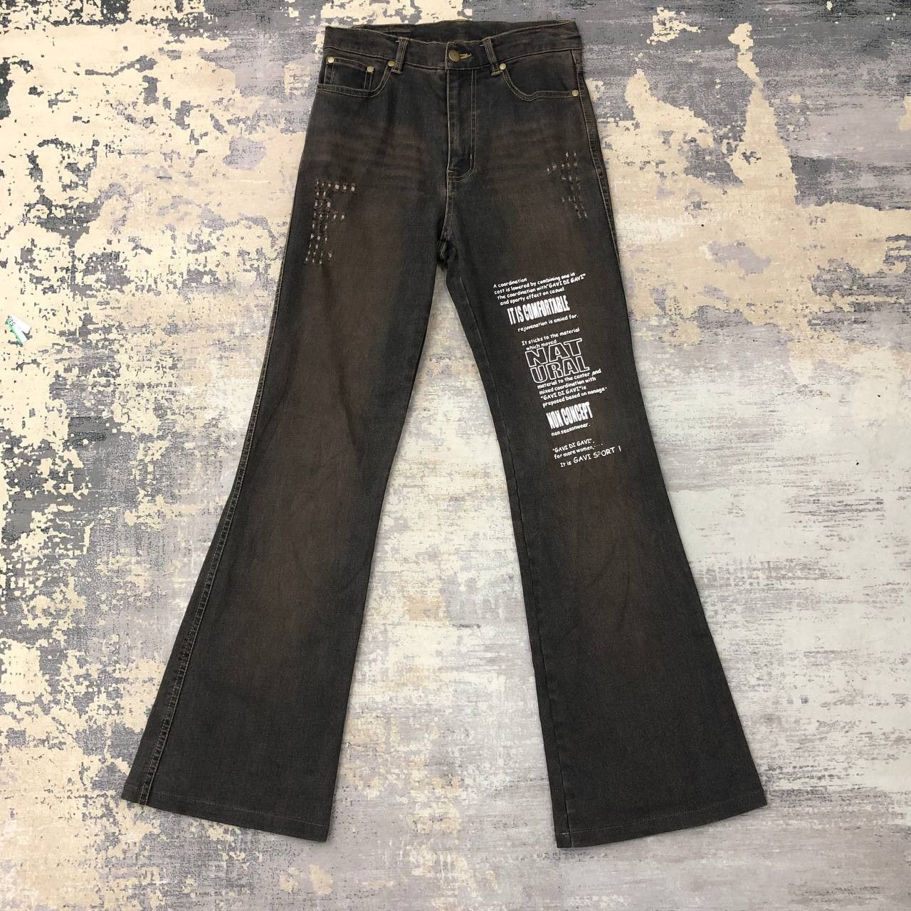 Japanese Brand P786 JAPAN GAVI DI GAVI RUSTY FLARED JEANS Size US 26 / EU 42 - 1 Thumbnail
