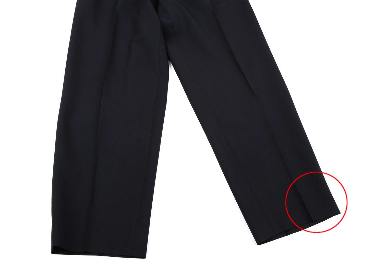 Jean Paul Gaultier Wool Tuck Pants in Navy, Size 48 Size US 32 / EU 48 - 7 Thumbnail