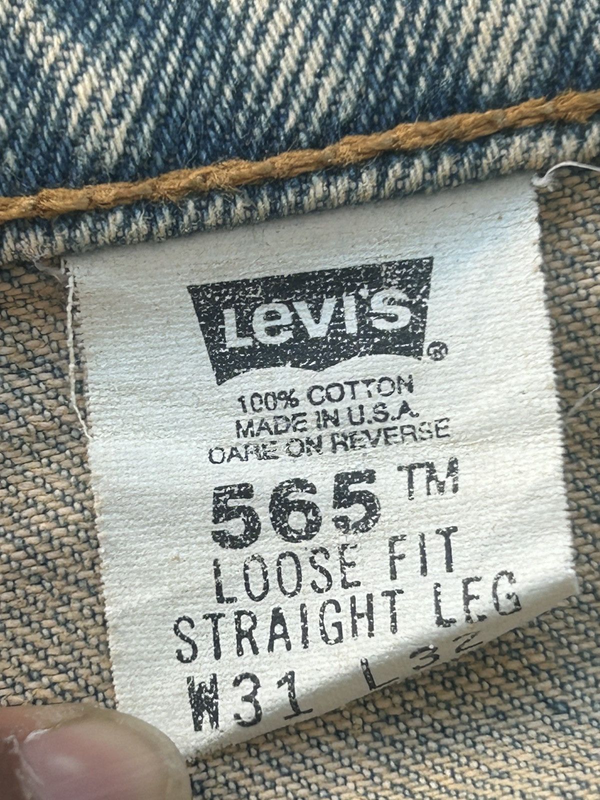 Levi's Levis 565 Denim Camo Shorts Size US 31 - 13 Thumbnail