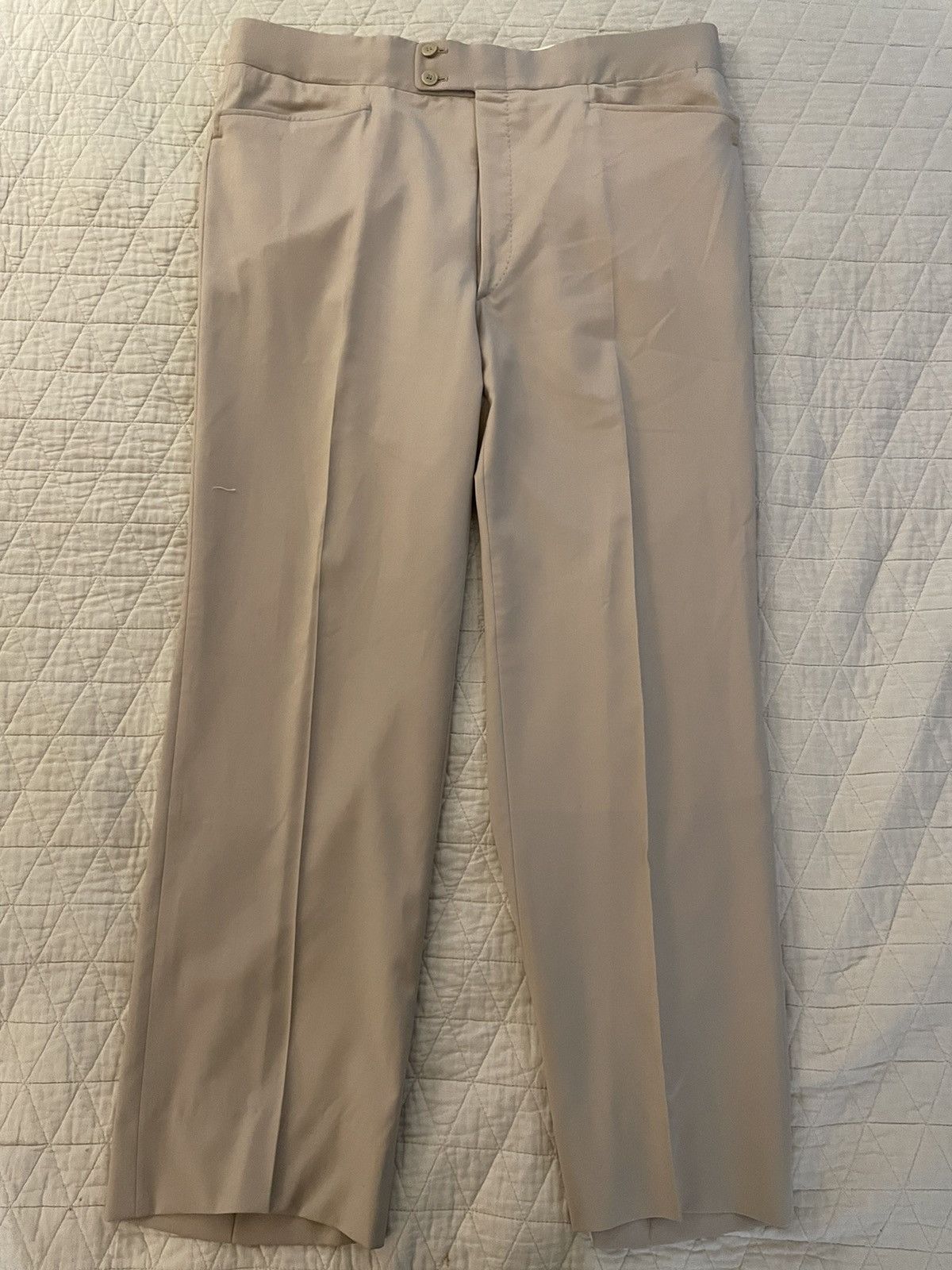 Brioni Flat Front Western Pocket Tropical Weight Wool Trouser Size 38R - 5 Thumbnail