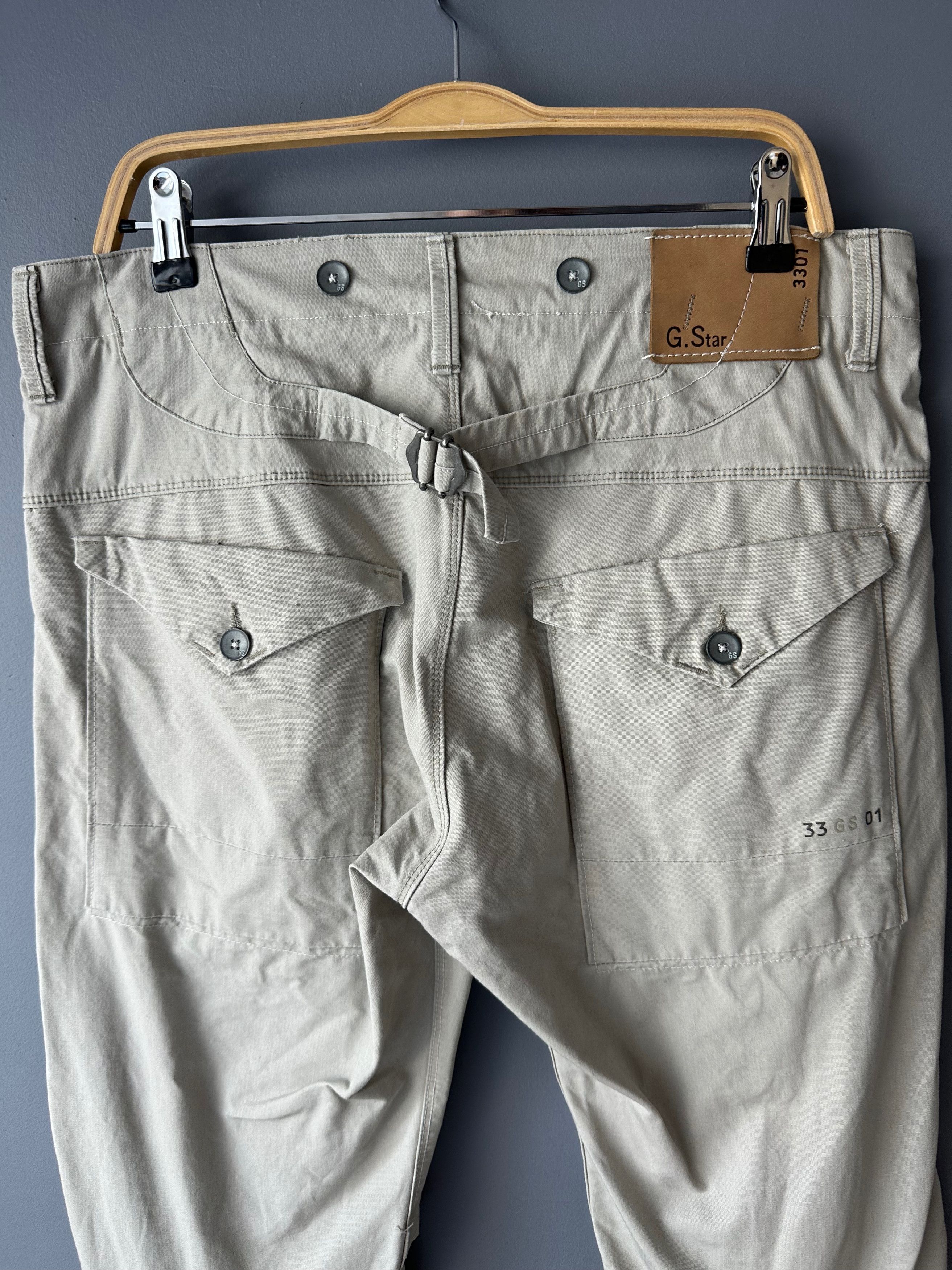 G-Star G-Star Cargo Army Lumber Straight Pants Trousers gray Size US 33 - 7 Thumbnail