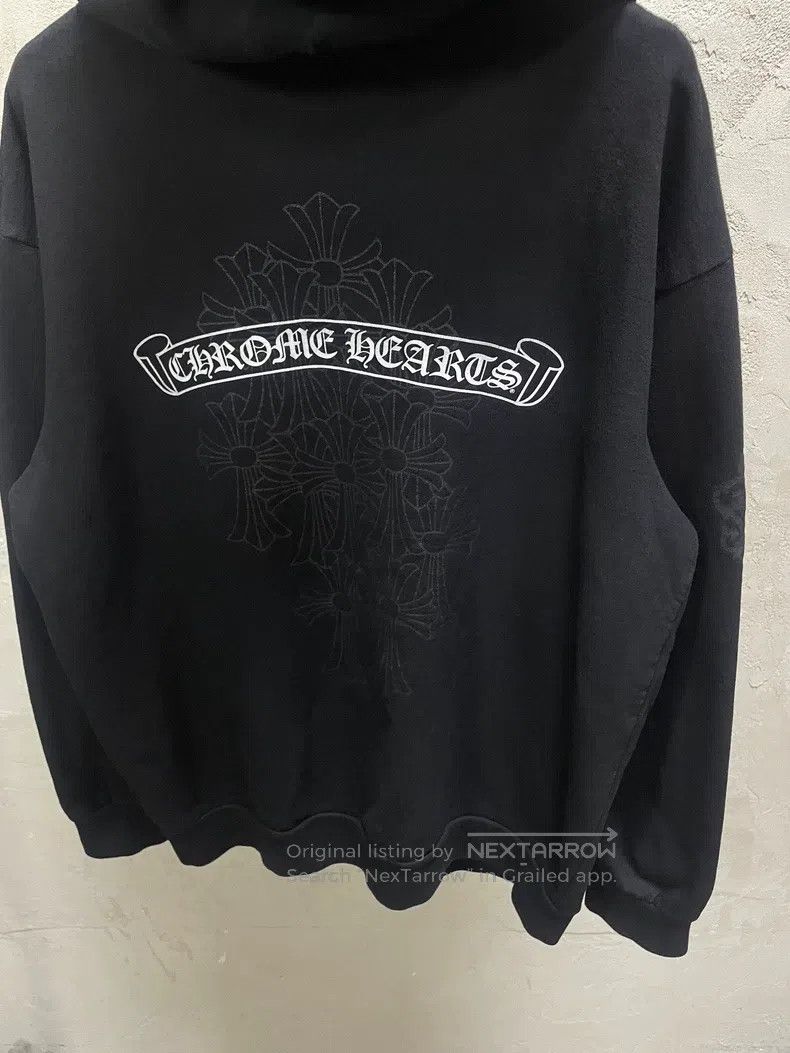 Chrome Hearts CHROME HEARTS Size XL Black Sanskrit scroll phantom cross s Size US XL / EU 56 / 4 - 4 Thumbnail