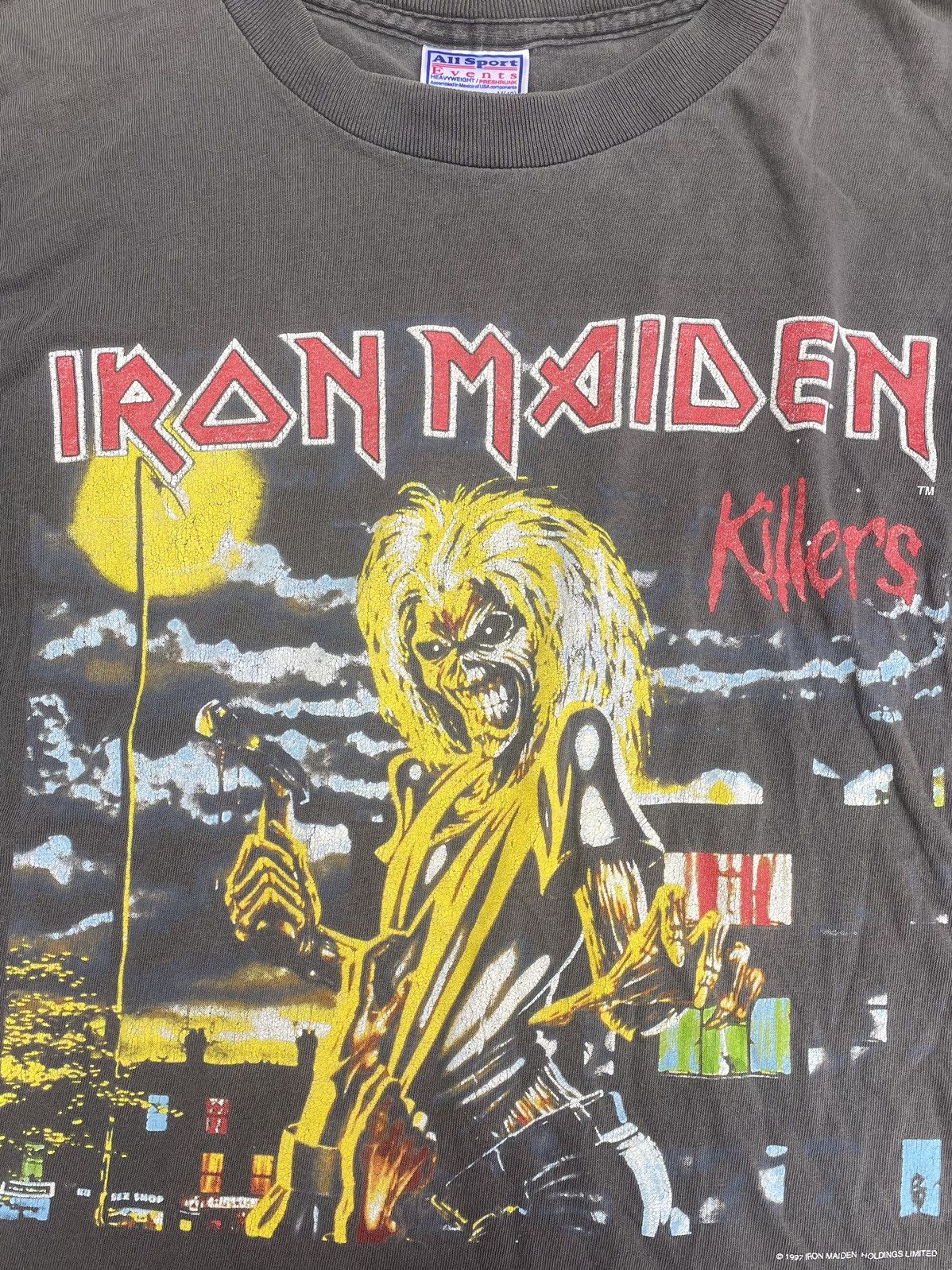 Band Tees Iron Maiden VTG 1997 band distressed Tshirt Size US M / EU 48-50 / 2 - 1 Thumbnail