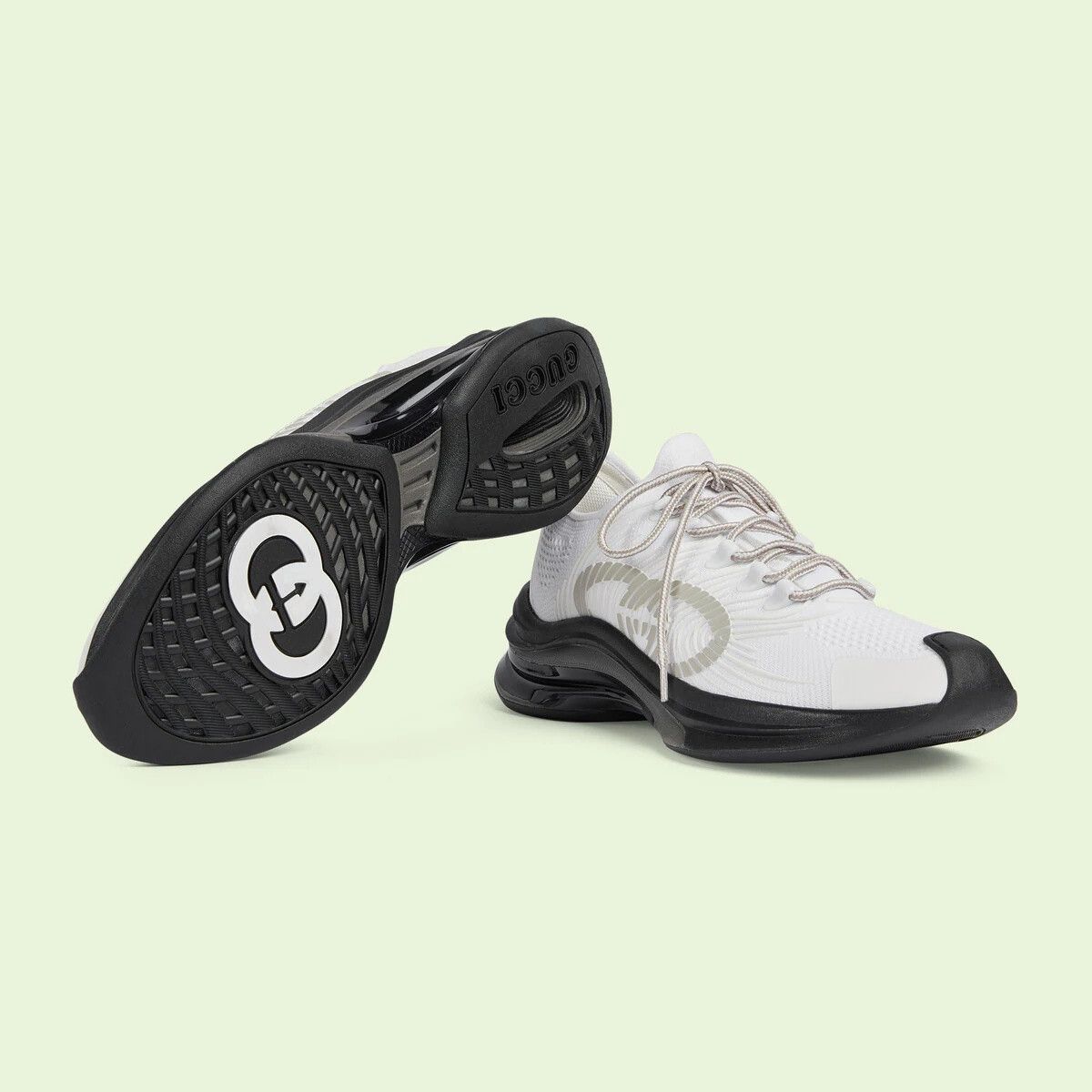 Gucci o1s1wg110125 Run Low-Top Sneakers in White Size US 5.5 / EU 38 - 5 Thumbnail