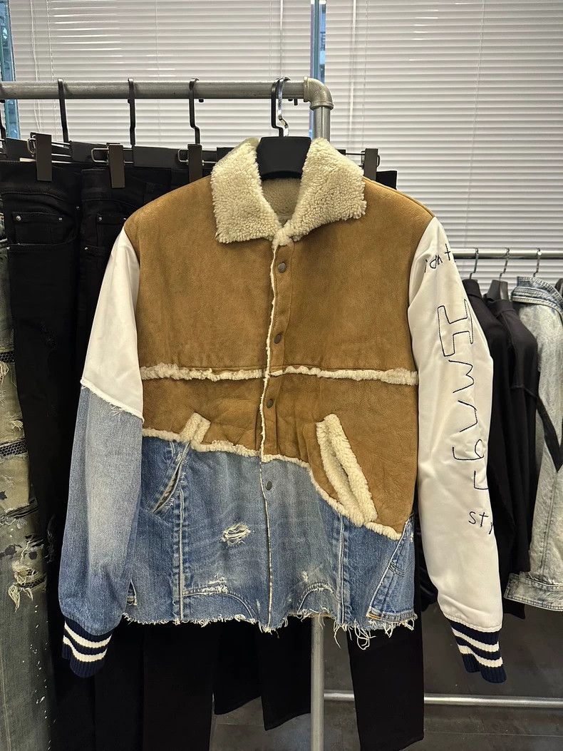 Greg Lauren Greg Lauren Fur Denim Patchwork Jacket-dmc Size US M / EU 48-50 / 2 - 1 Thumbnail