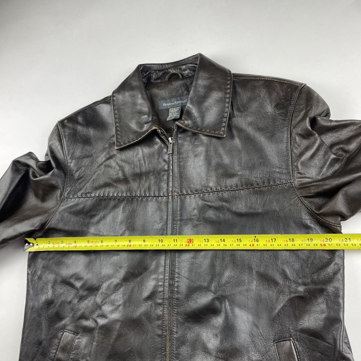 Banana Republic VTG 90’s BANANA REPUBLIC MENS TAN SOFT LEATHER JACKET SIZE M Size US M / EU 48-50 / 2 - 9 Thumbnail