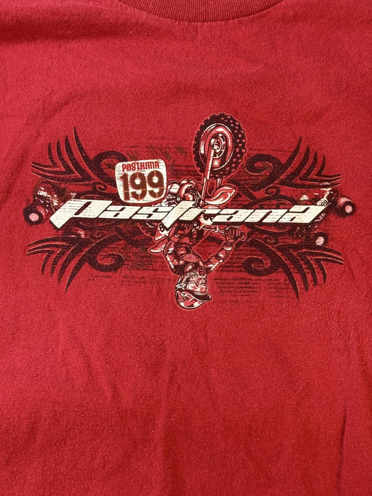 Y2K Travis Pastrana T-shirt Monster Jam #199 Motocross 2XL, image size:1200x1600