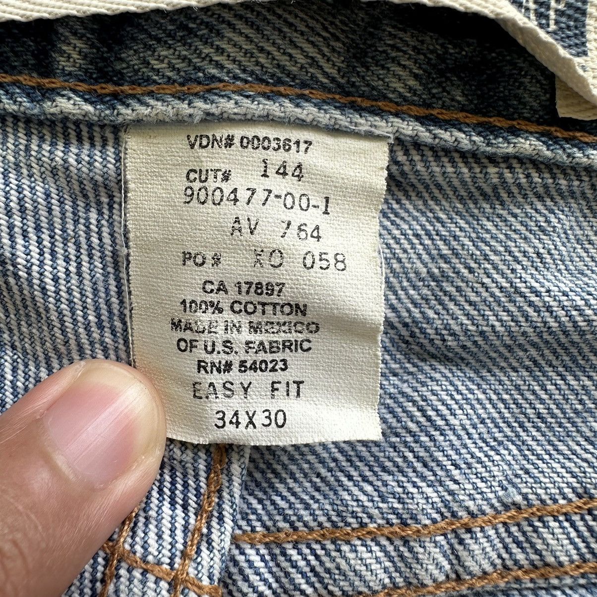 Japanese Brand × Jean × Vintage Vintage Japanese Distressed Faded Raw Denim Jean Pant W32 Size US 32 / EU 48 - 7 Thumbnail