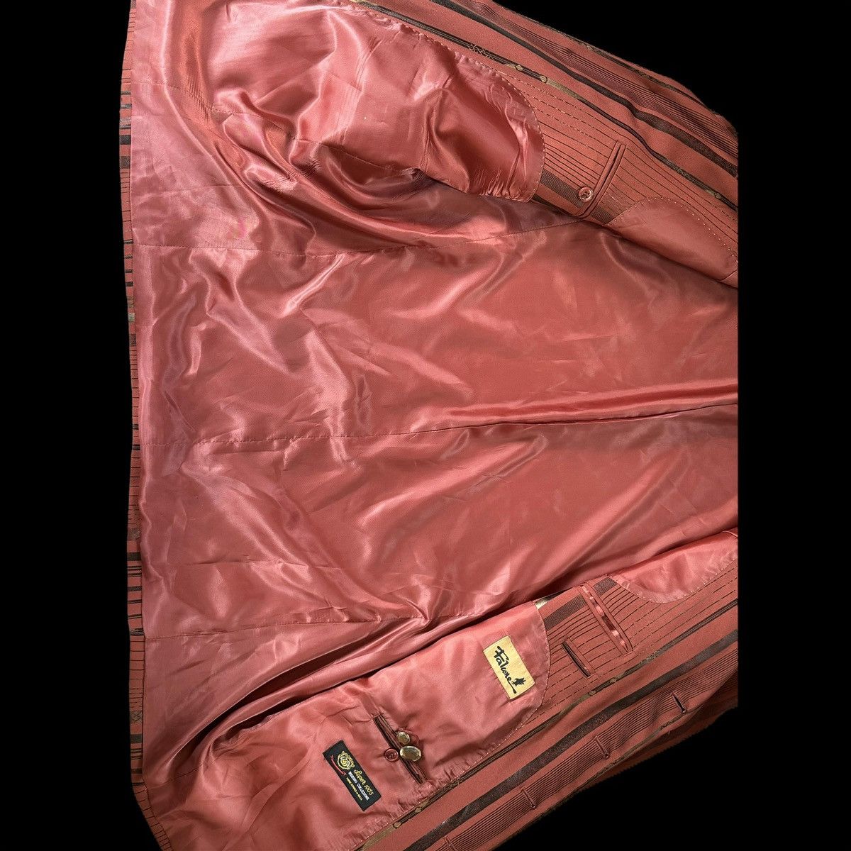 Falcone Vintage Falcone Red Gangster Suit jacket Vest 44R Snake Skin Size 44R - 3 Thumbnail