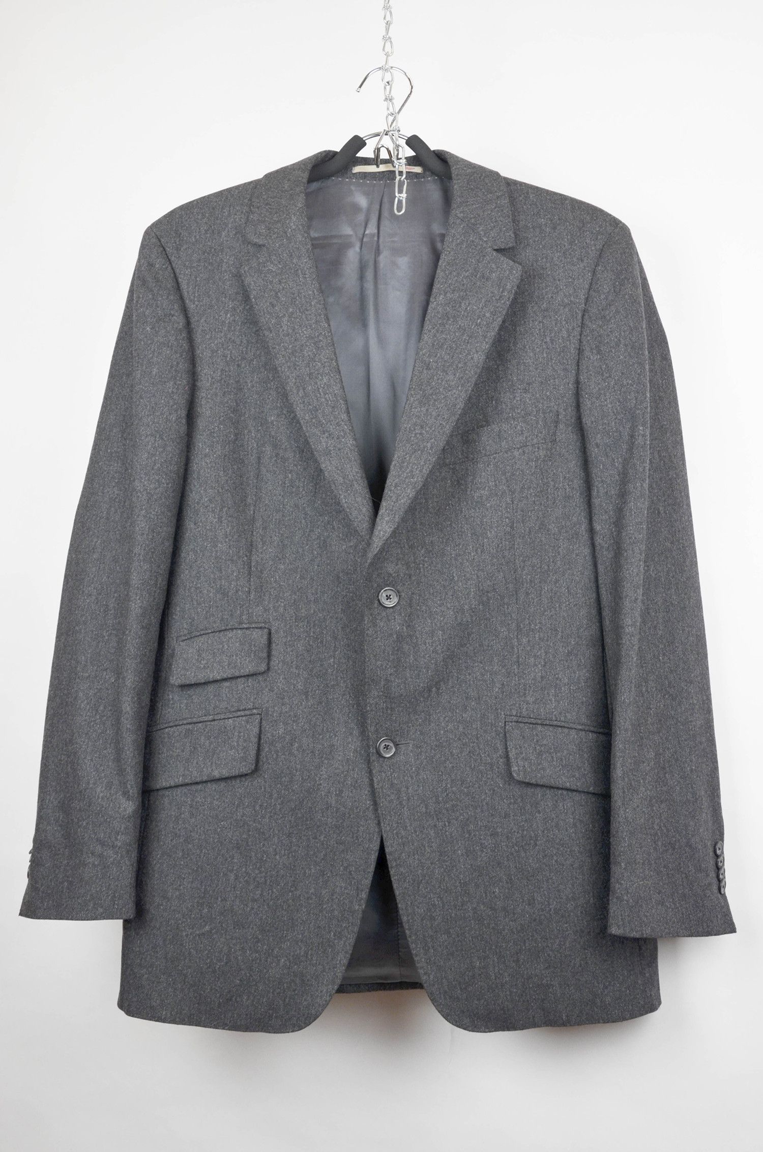 Burberry BURBERRY Wool Gray Blazer - M Size 48R - 1 Thumbnail