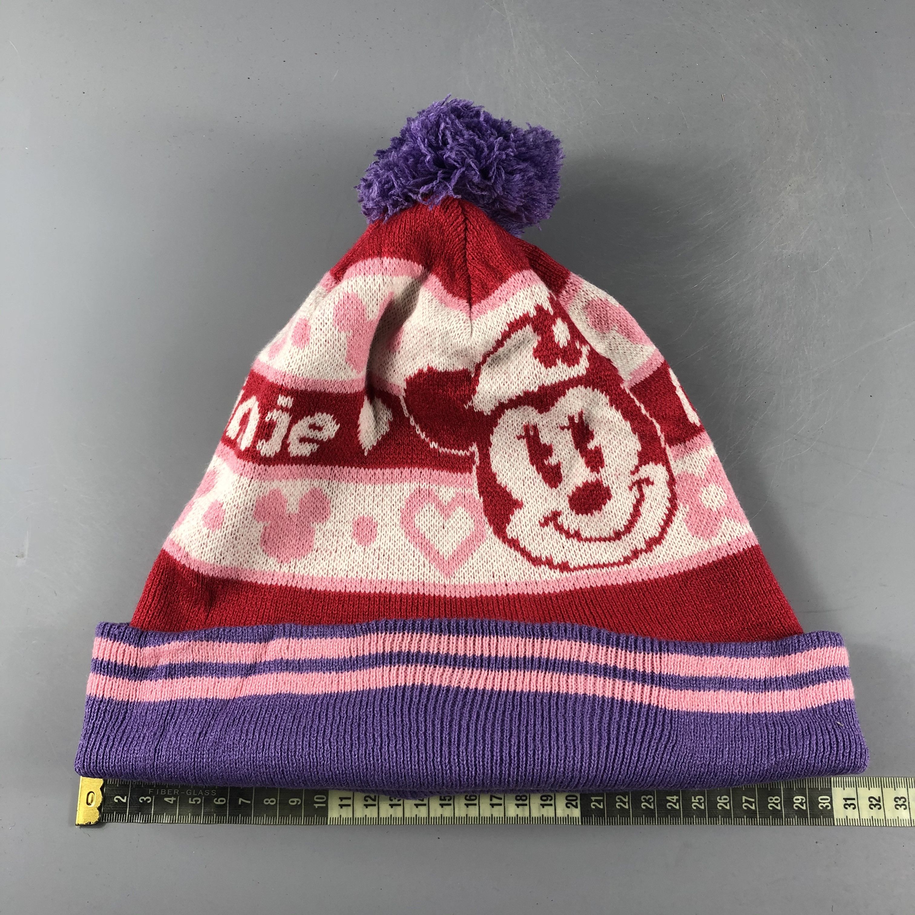 Disney × Vintage Womens Minnie Mouse Beanie Snow Hat Snow Cap -D056 Size ONE SIZE - 4 Thumbnail