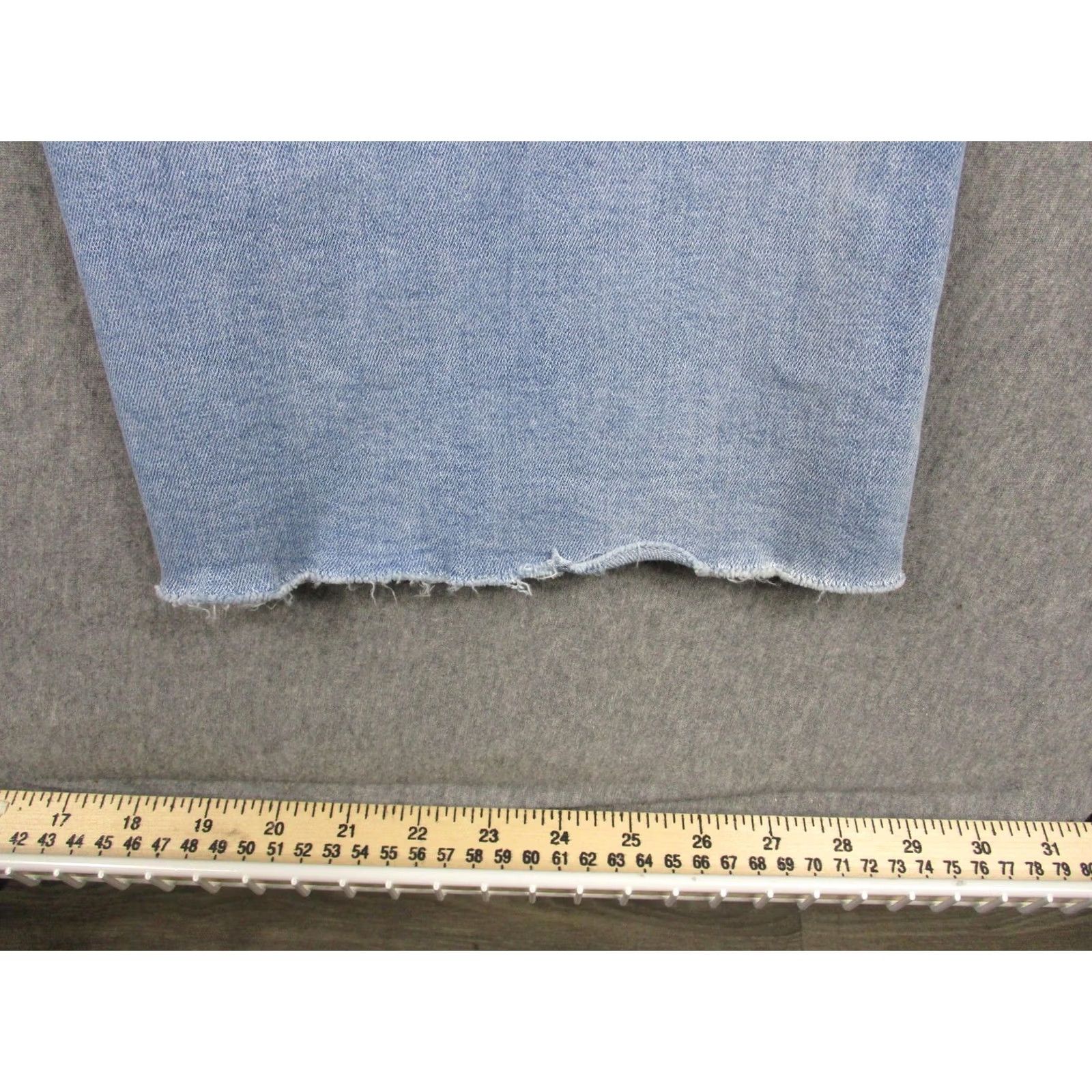 Vintage Vervet Blue Jeans Womens 30 High Rise Bootcut Light Wash Stretch Raw Hem VT838 Size 30" / US 8 / IT 44 - 7 Thumbnail