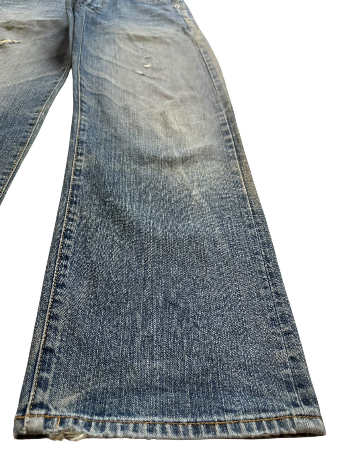 Japanese Brand Vintage Japanese Brand Mud Wash Distressed Baggy Jeans Size US 32 / EU 48 - 7 Thumbnail