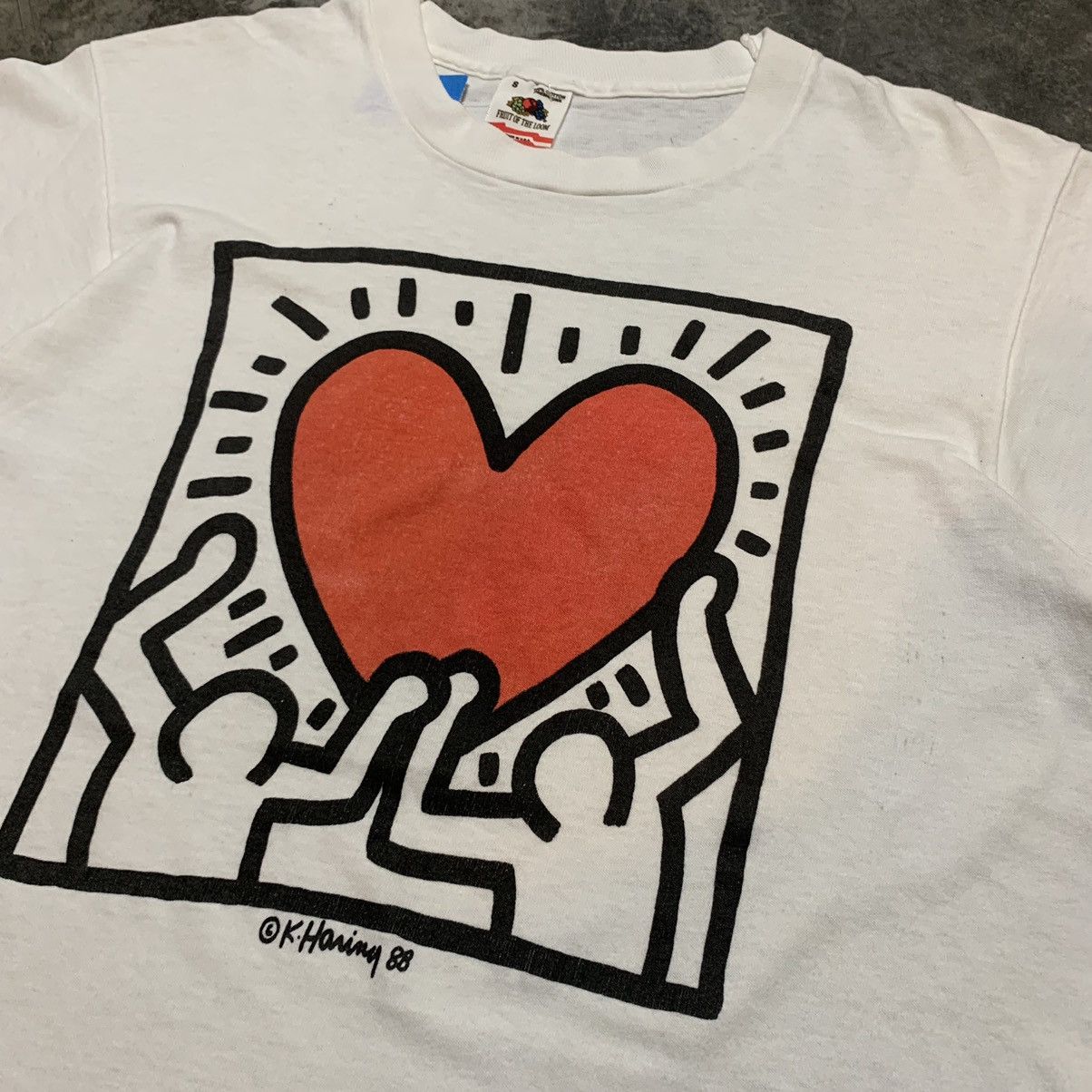 Keith Haring × Vintage Vintage art Keith Haring 88 Photo Tee Size US S / EU 44-46 / 1 - 4 Thumbnail