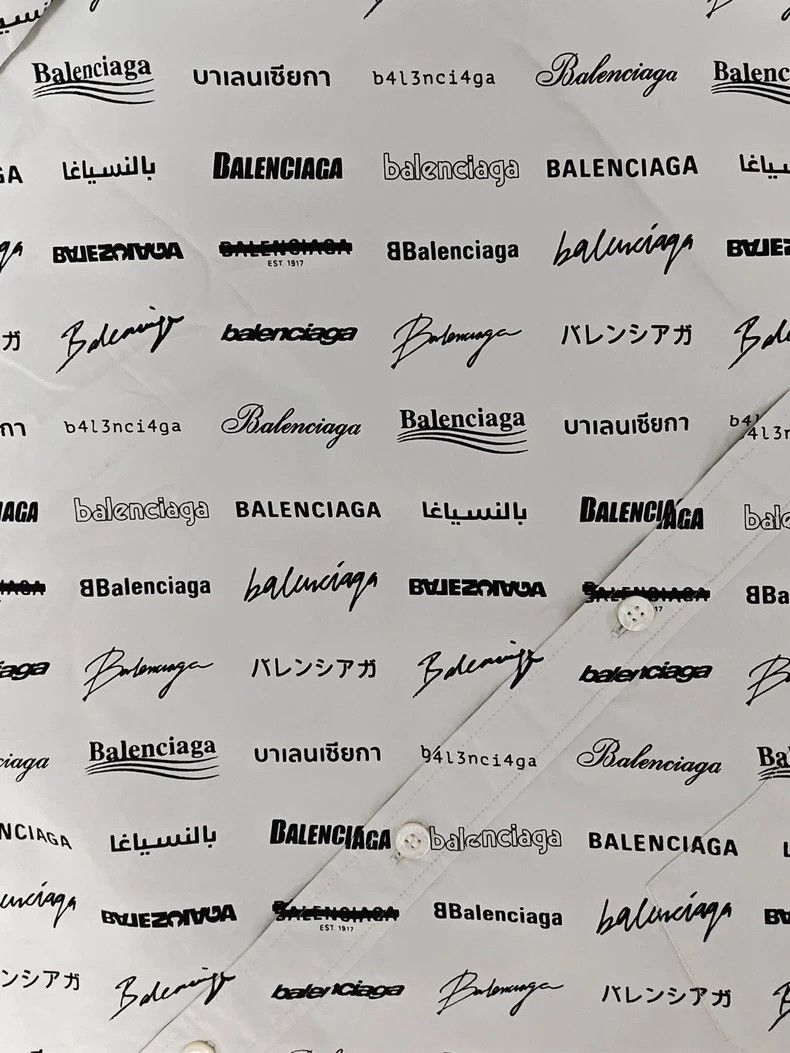 Balenciaga Balenciaga size 38 A shirt jacket full of bullet screen Size US M / EU 48-50 / 2 - 4 Thumbnail