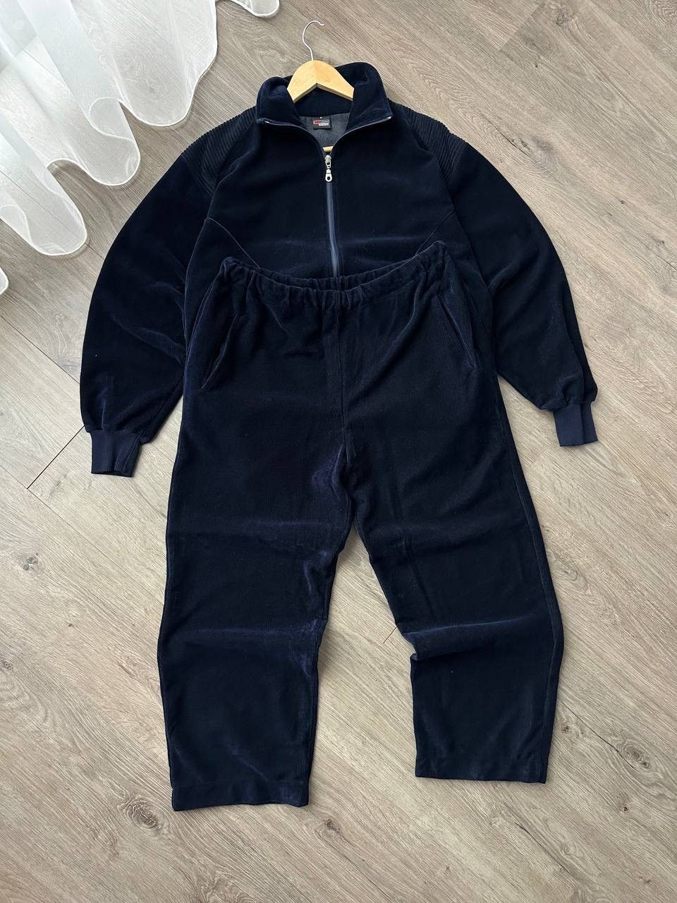 Japanese Brand × Vintage Vintage Japanese ISA Switzerland Blue Velvet Tracksuit Size 38R - 18 Thumbnail