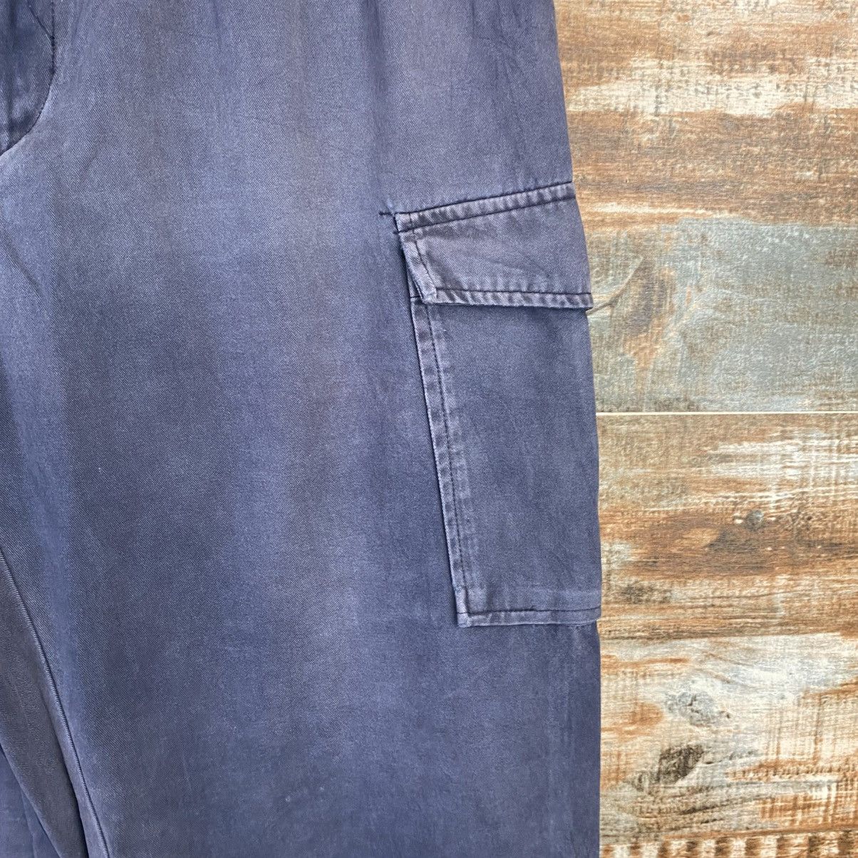 Japanese Brand DL Japanese Brand Blue Cargo Multipocket Pants #C969 Size US 31 - 9 Thumbnail