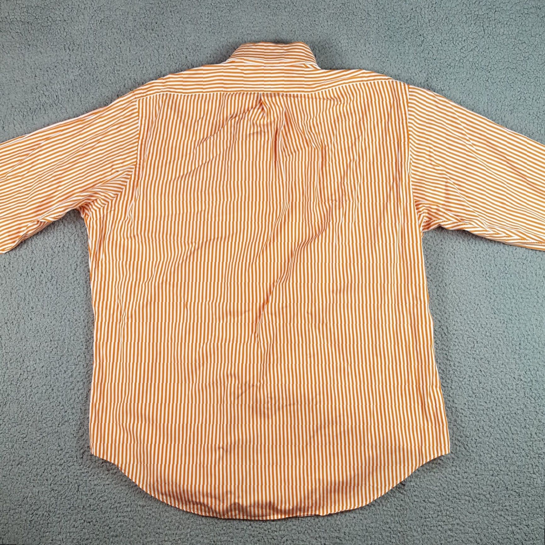 Ralph Lauren VINTAGE Ralph Lauren Preppy Striped Button-Up Shirt XL Orange Long Sleeve Pony Logo Classic Mens 90s Retro Size US XL / EU 56 / 4 - 5 Thumbnail