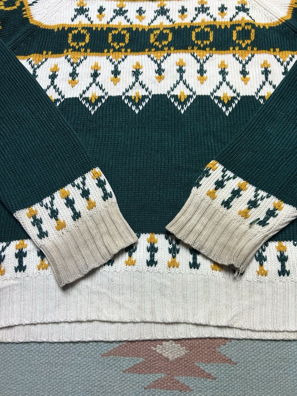 Vintage 70s acrylic knit sweater JCPenney Nordic Icelandic soft M Size US M / EU 48-50 / 2 - 8 Thumbnail