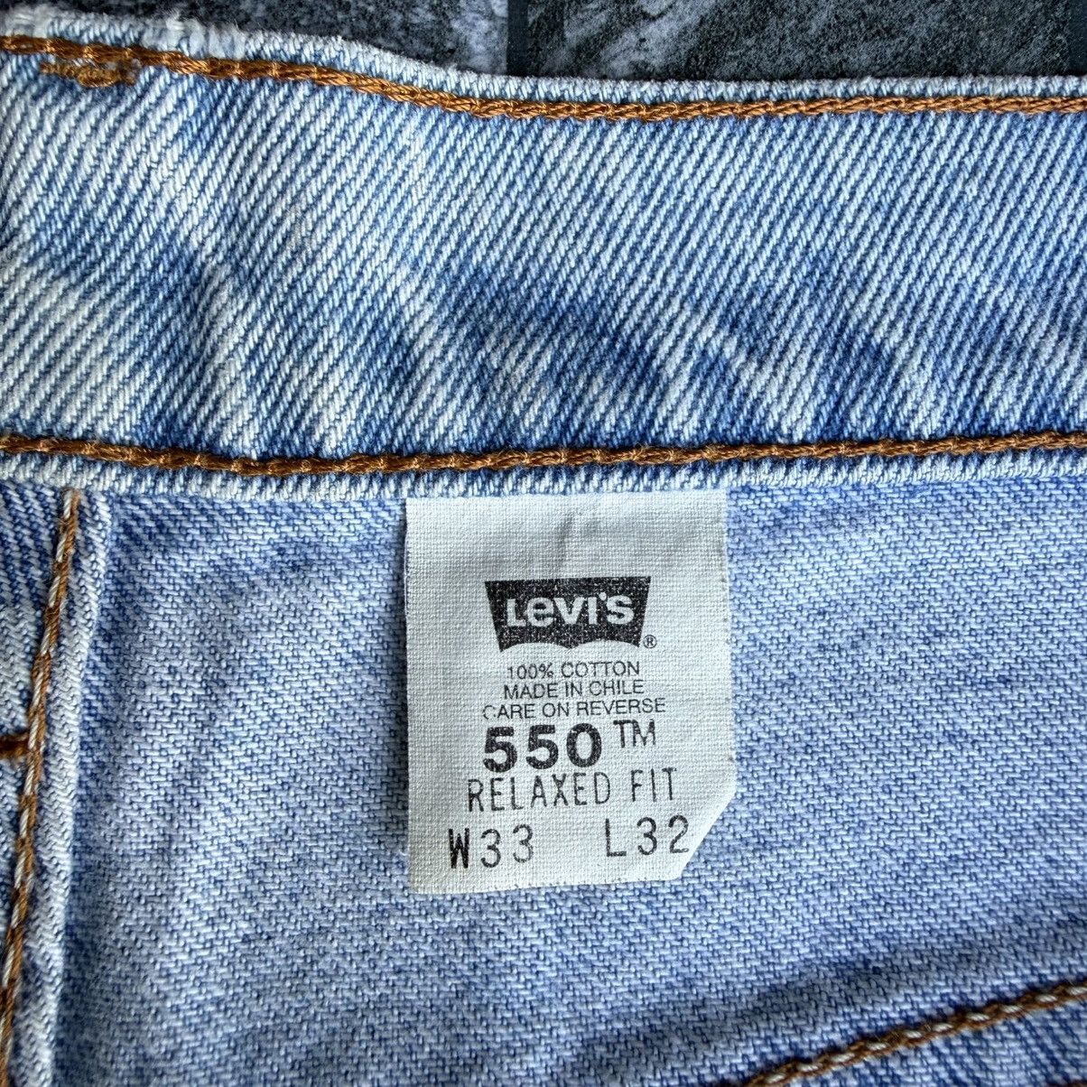 Levi's Vintage Clothing Vintage 97' Levi's 550 Orange Tag Faded Rusty Denim Jean Size US 33 - 17 Thumbnail