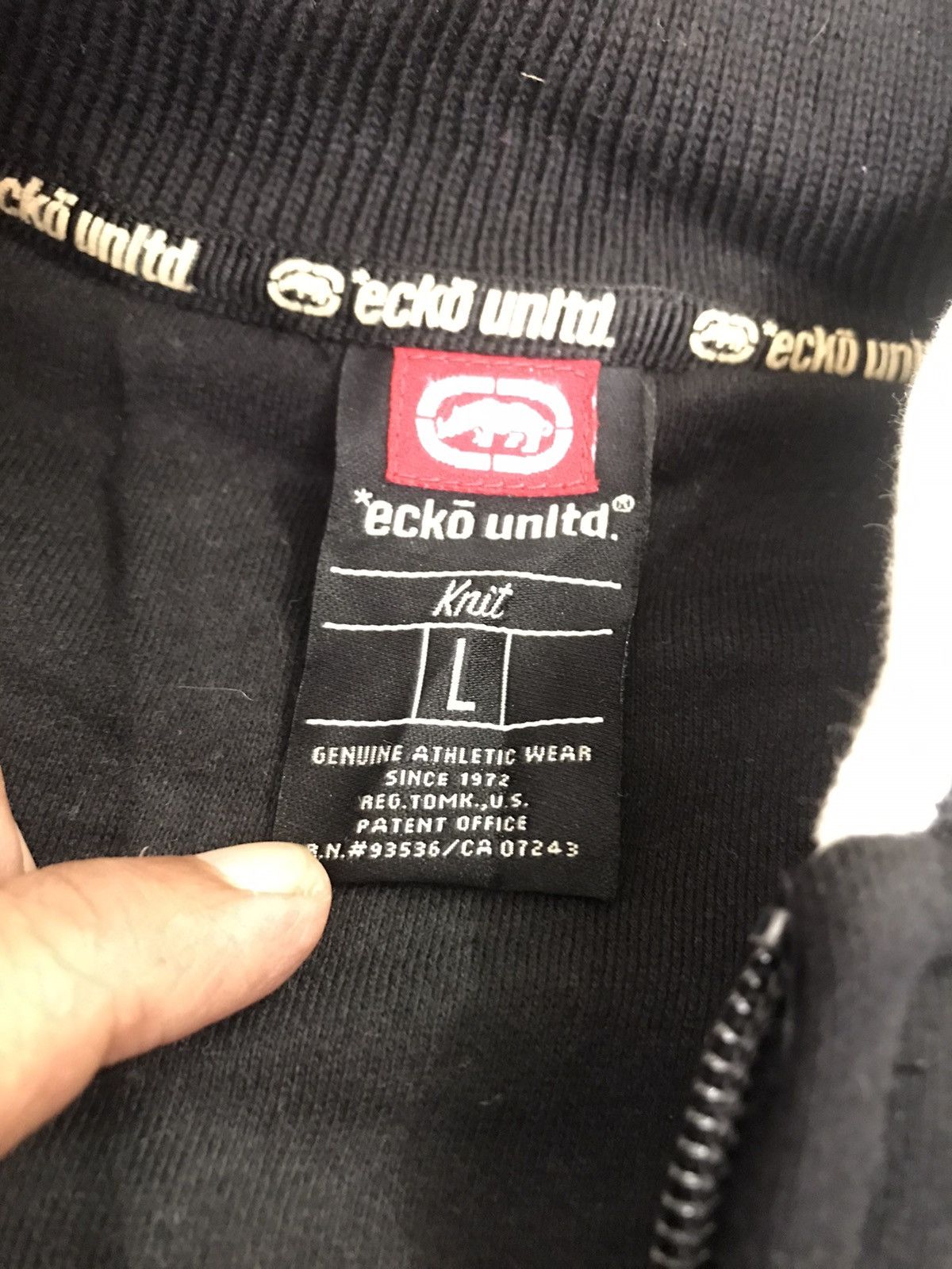Designer × Ecko Unltd. × Japanese Brand Ecko unltd knit office patent jacket Size US L / EU 52-54 / 3 - 4 Thumbnail
