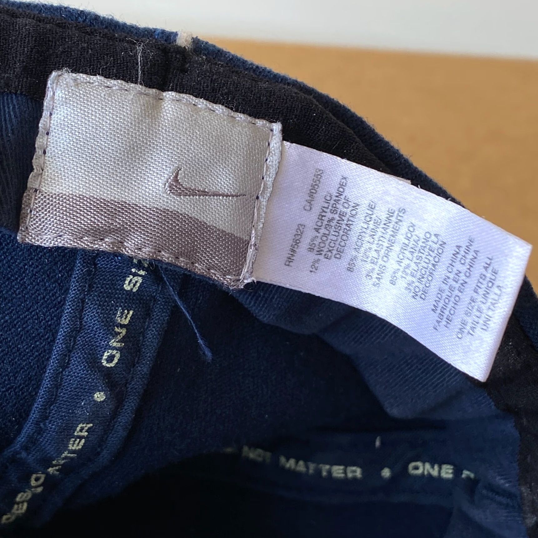 Nike VINTAGE Nike Baseball Cap Hat One Size Blue 90s y2k USA Nike Unisex Adults Felt LightWeight Casual Mens Womens Boys Girls Size ONE SIZE - 3 Thumbnail